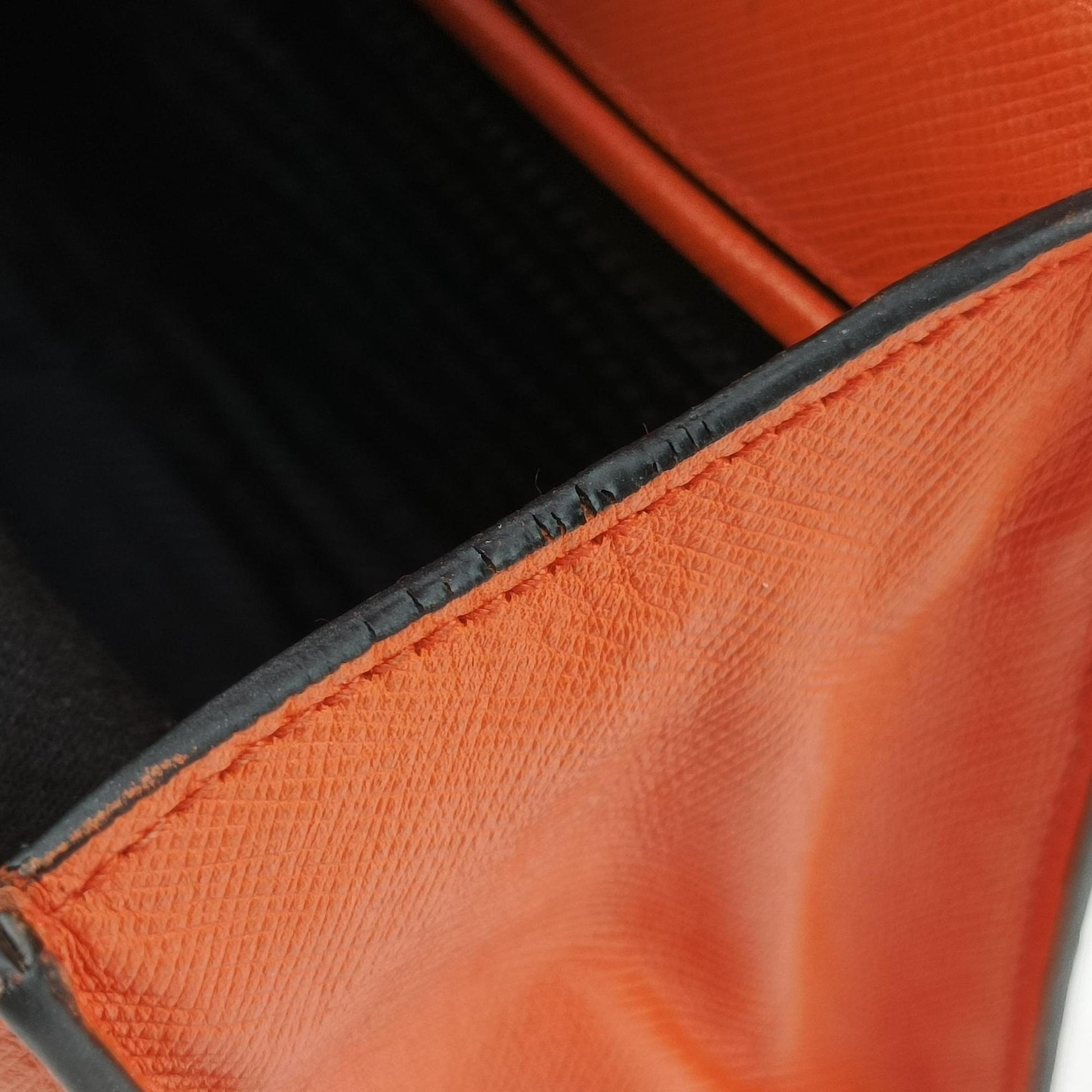 Sound Lock Orange SAFFIANO Leather BN0924 127サウンドロック オレンジ サフィアーノレザー BN0924 127