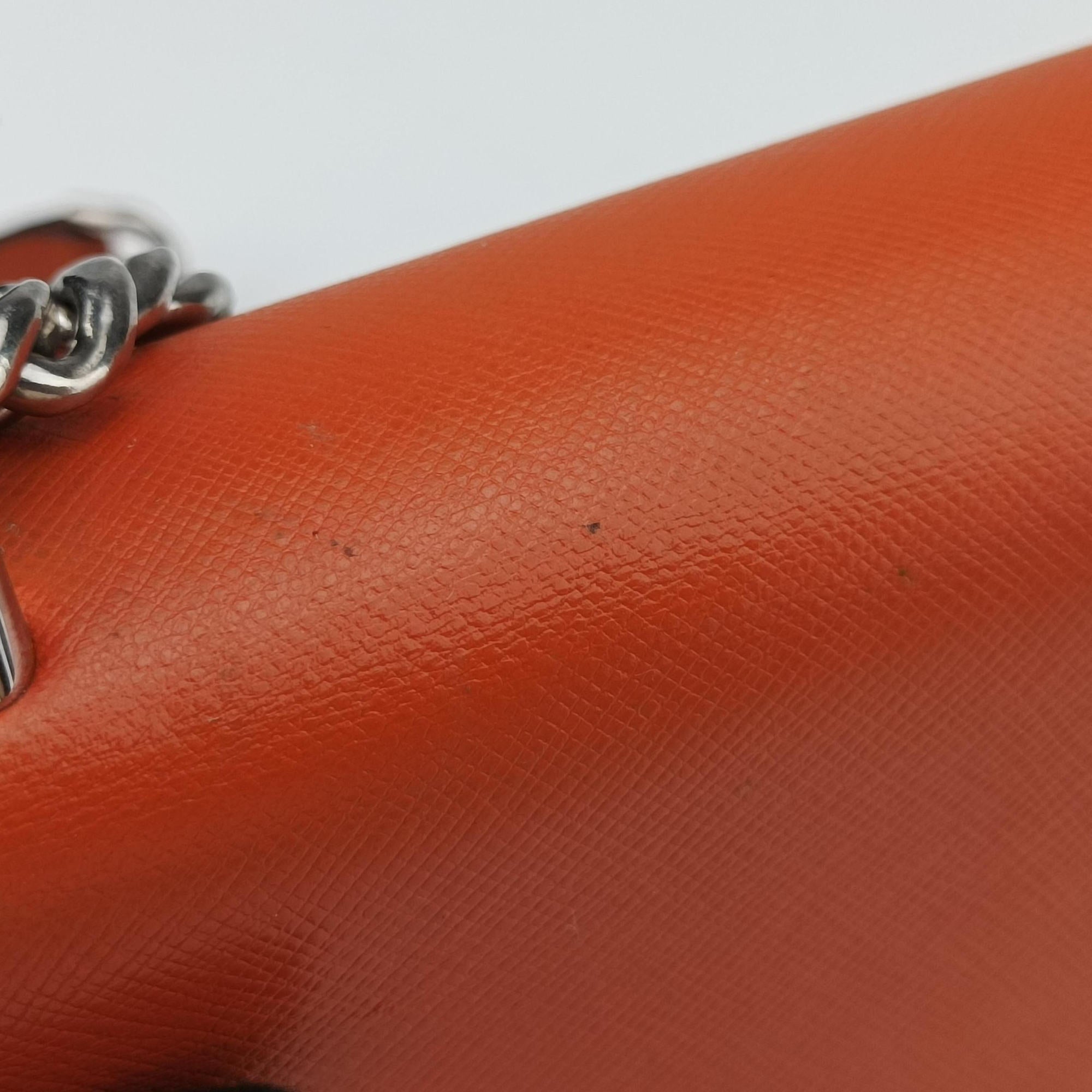 Sound Lock Orange SAFFIANO Leather BN0924 127サウンドロック オレンジ サフィアーノレザー BN0924 127