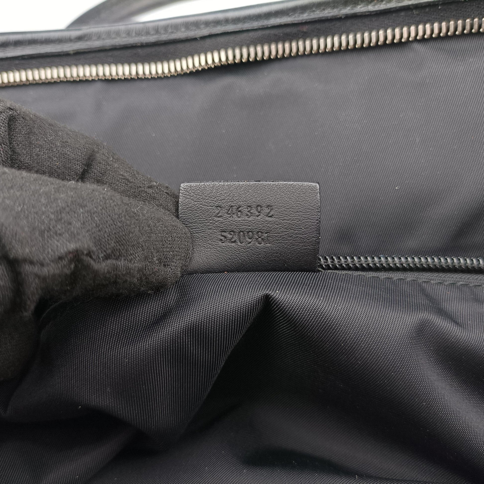 Guccissima Black Leather 246392 F6764150グッチシマ ブラック レザー 246392 F6764150