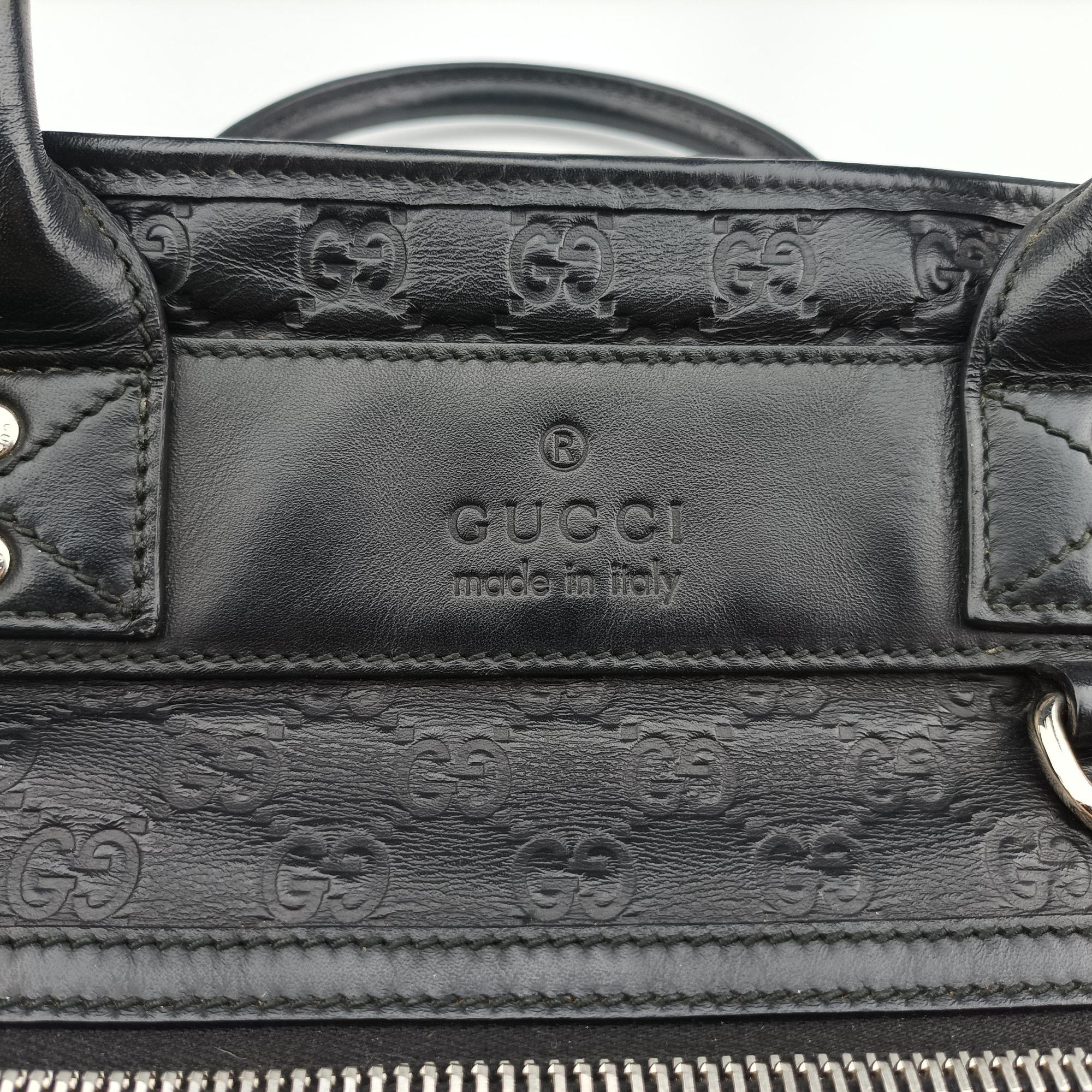 Guccissima Black Leather 246392 F6764150グッチシマ ブラック レザー 246392 F6764150
