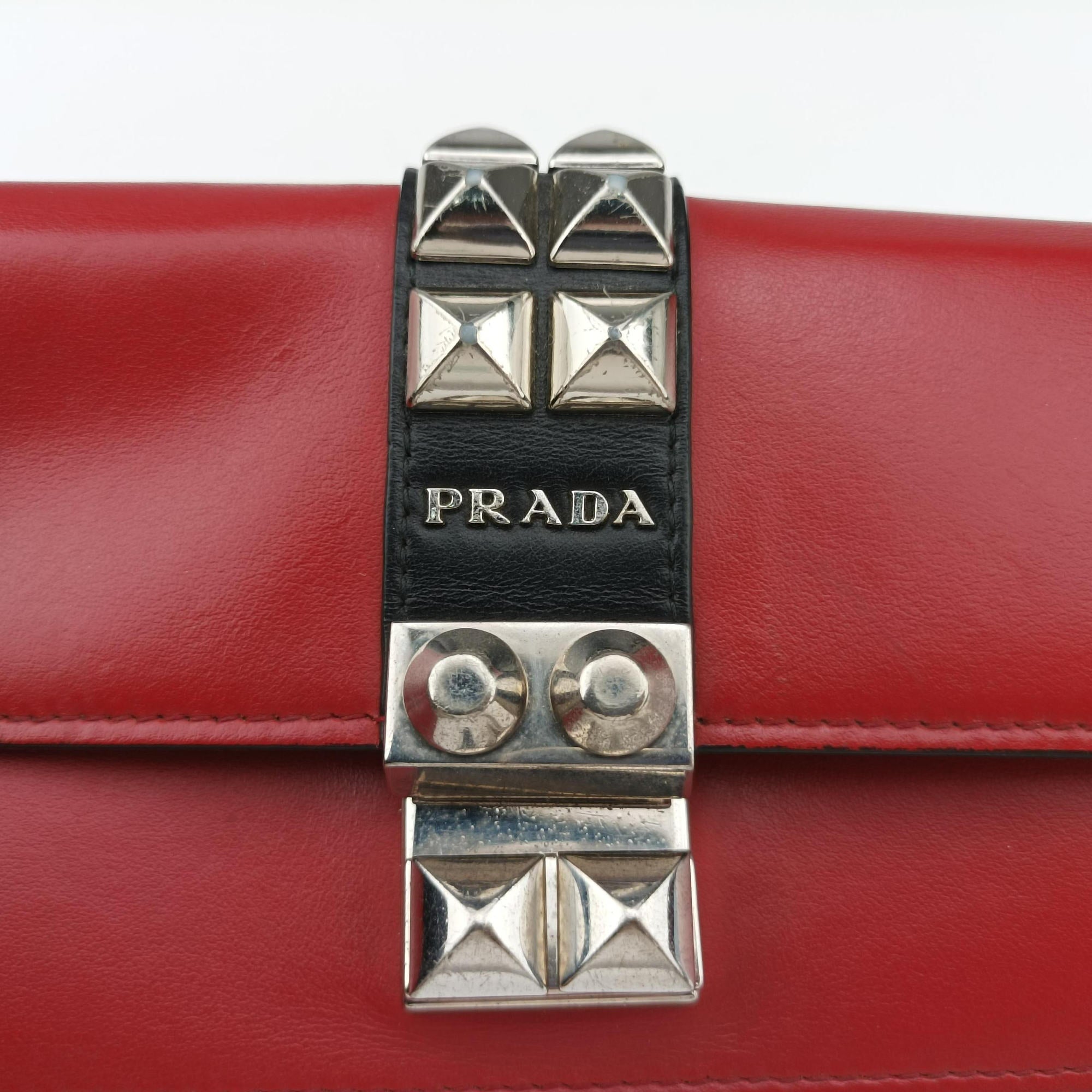 Elektra Studded Red Leather IDH061 62Dエレクトラ スタッズ レッド レザー IDH061 62D