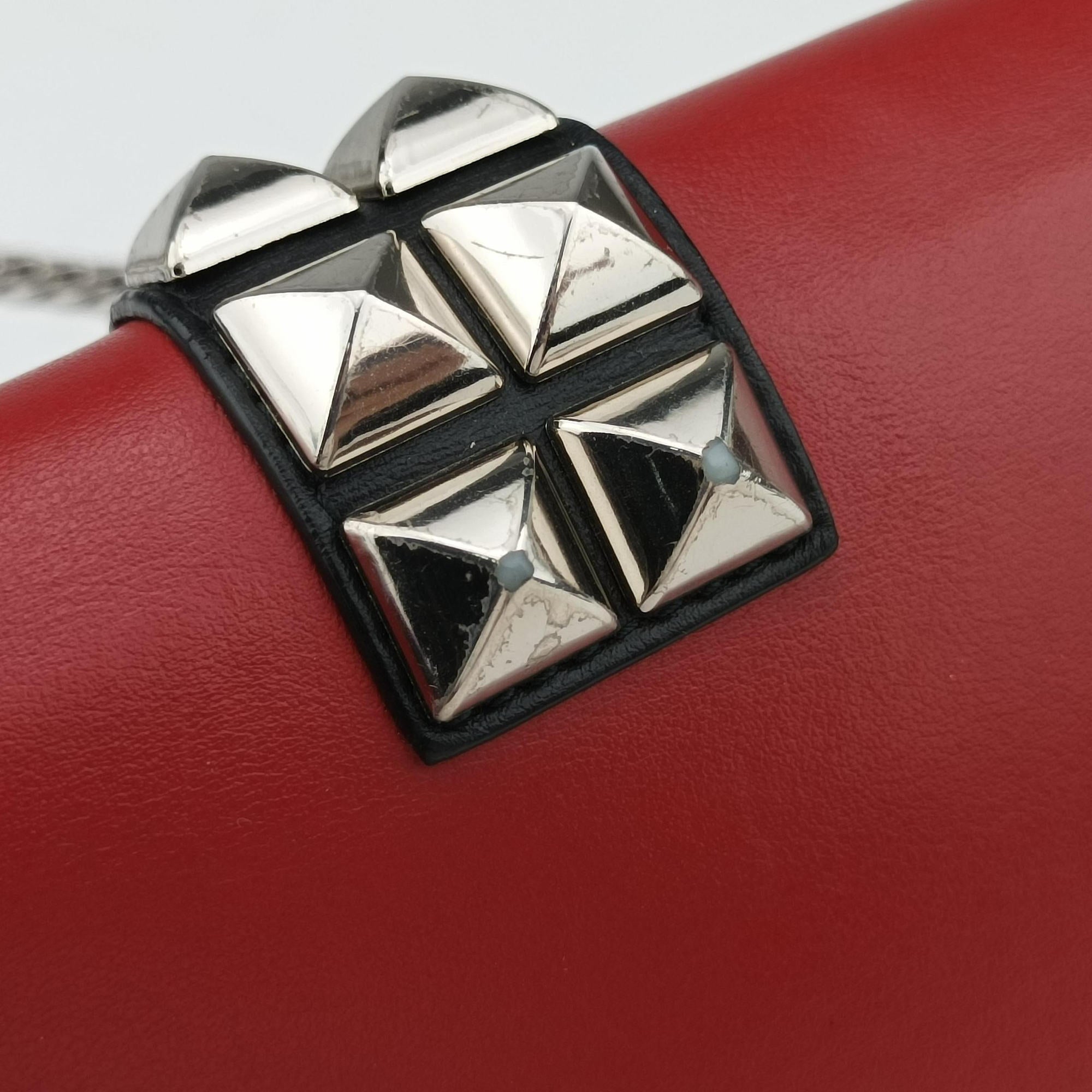 Elektra Studded Red Leather IDH061 62Dエレクトラ スタッズ レッド レザー IDH061 62D