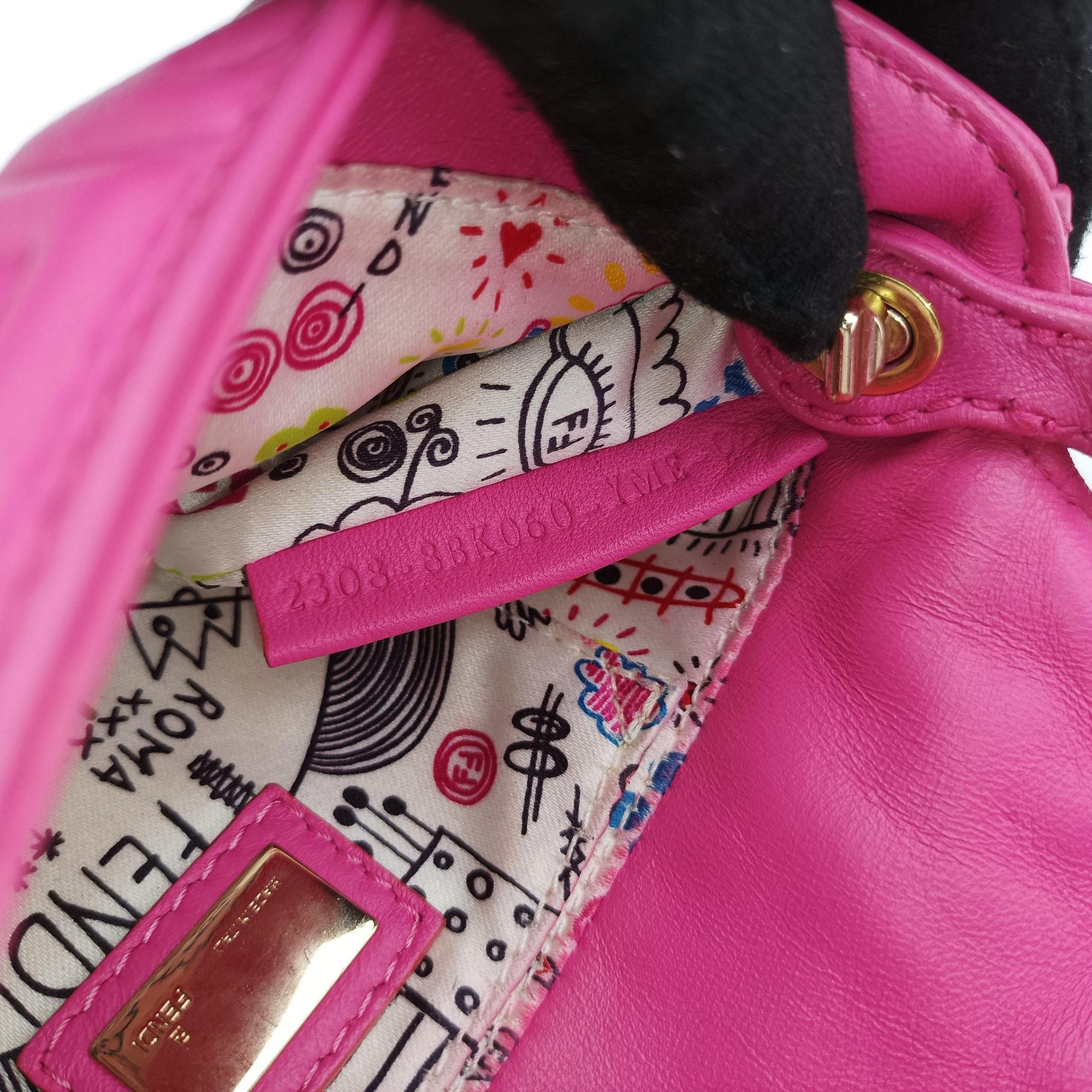 BAGUETTE Rose Leather 8BK060 2308-8BK060-YME-088マンマバケット ローズ レッド レザー 8BK060 2308-8BK060-YME-088