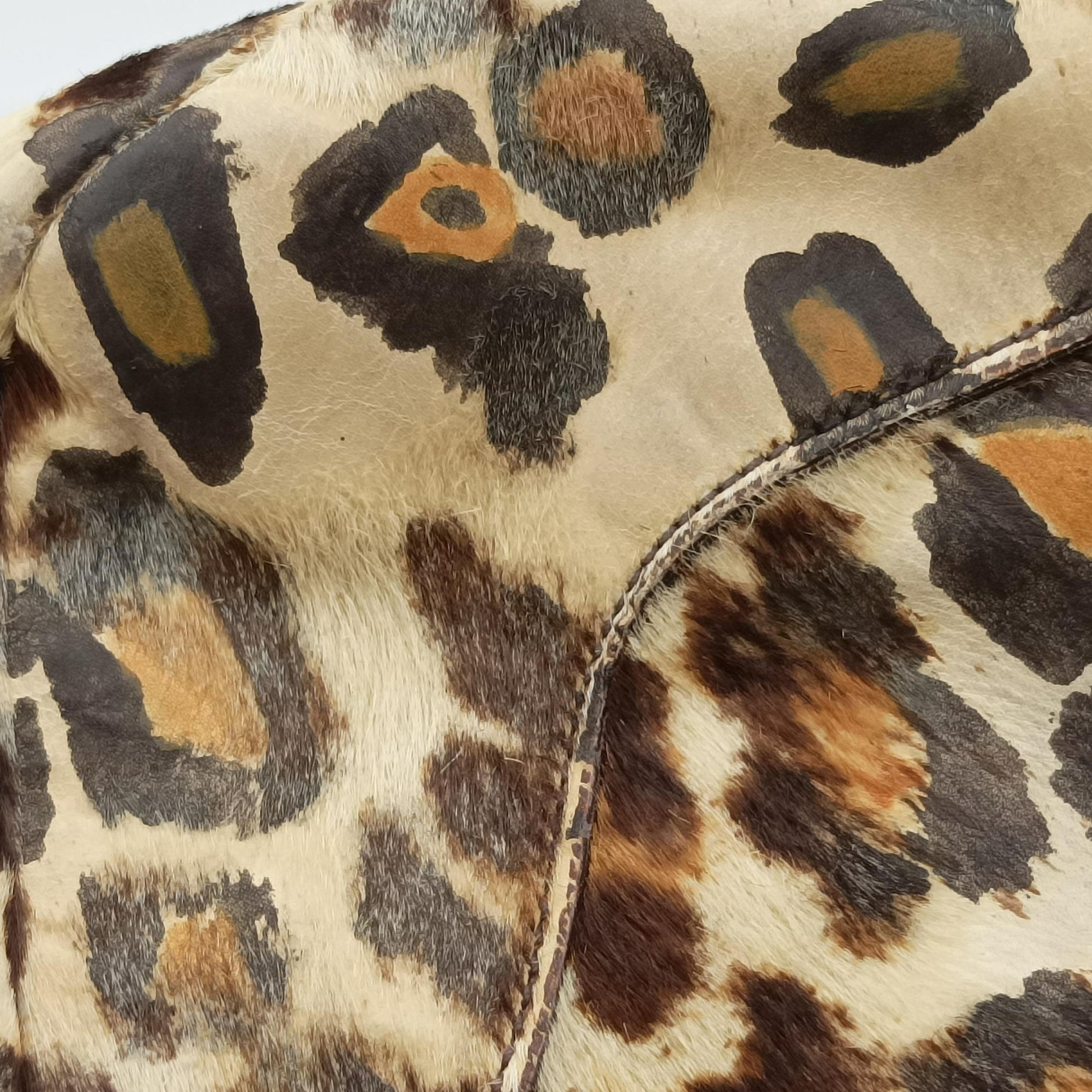 Leopard print Multicolour ponyhair　 31 1ヒョウ柄レオバード マルチカラー ハラコ 31 1