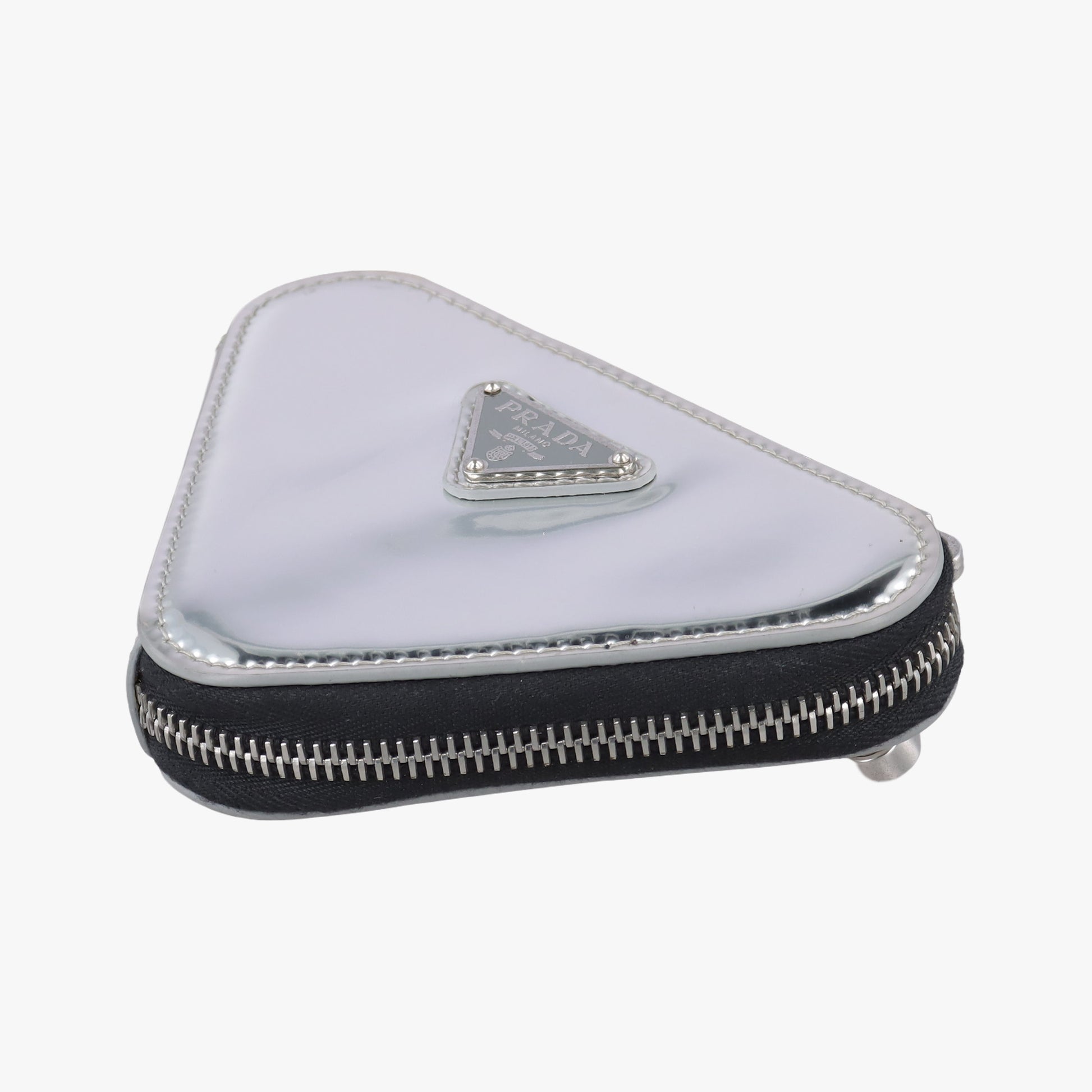 Triangle Logo Silver patent 230-Aトライアングルロゴ シルバー パテント 230-A