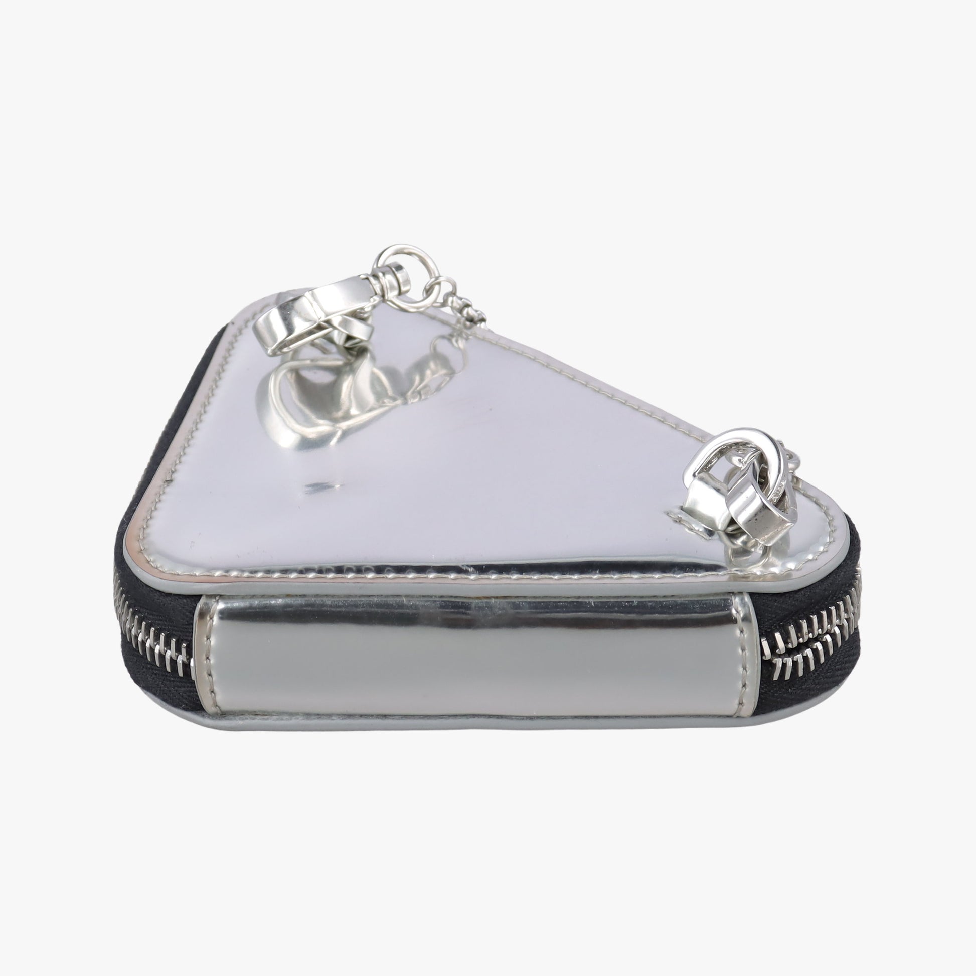 Triangle Logo Silver patent 230-Aトライアングルロゴ シルバー パテント 230-A