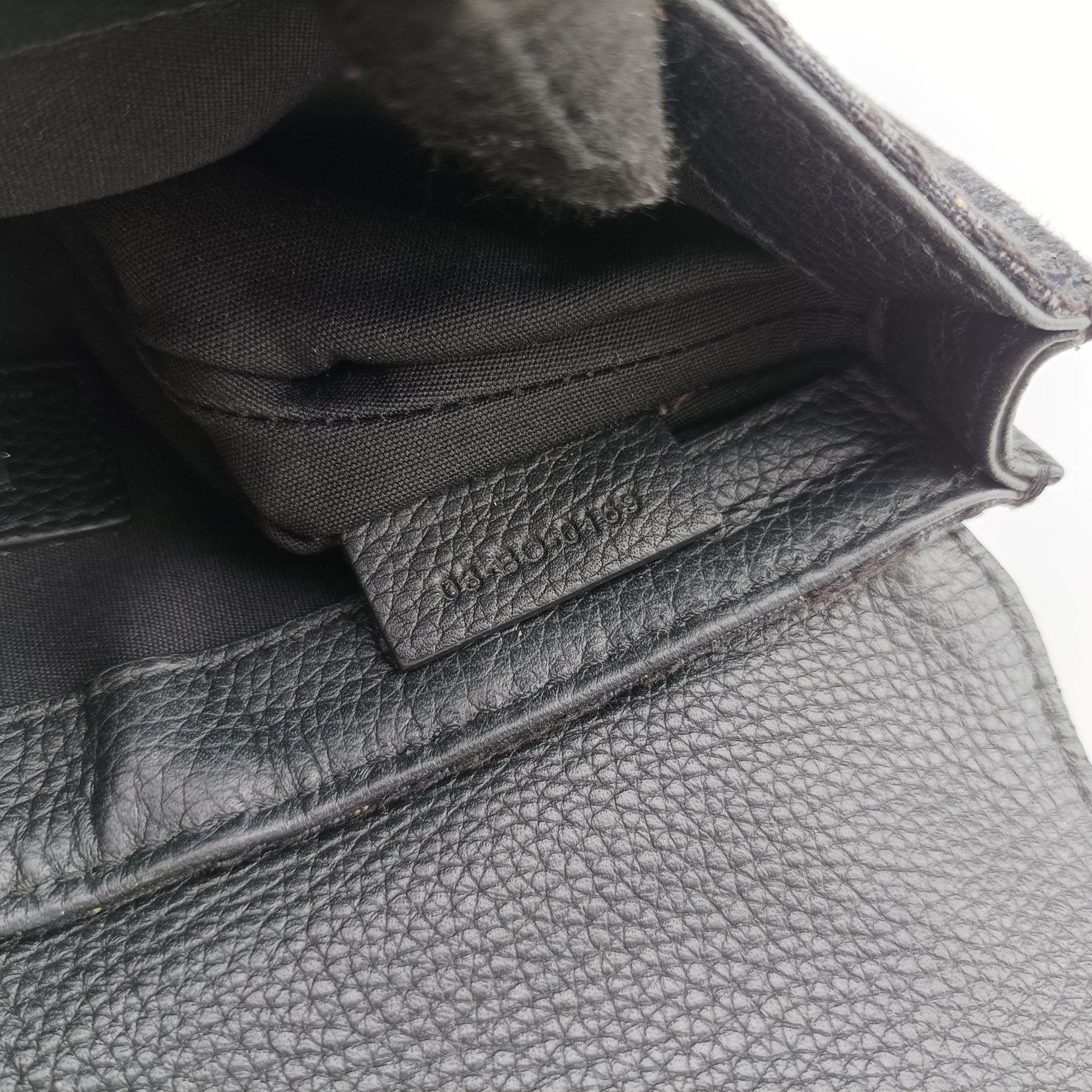 Saddle Black Jacquard×Leather 03-BO-0169サドルバッグ ブラック ジャガード×レザー 03-BO-0169
