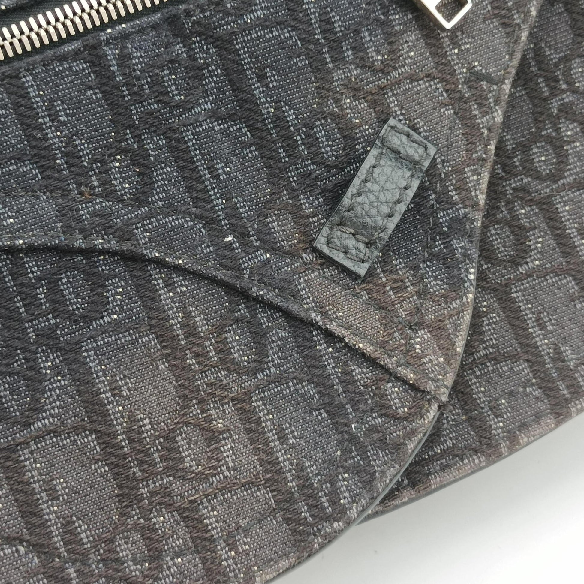 Saddle Black Jacquard×Leather 03-BO-0169サドルバッグ ブラック ジャガード×レザー 03-BO-0169