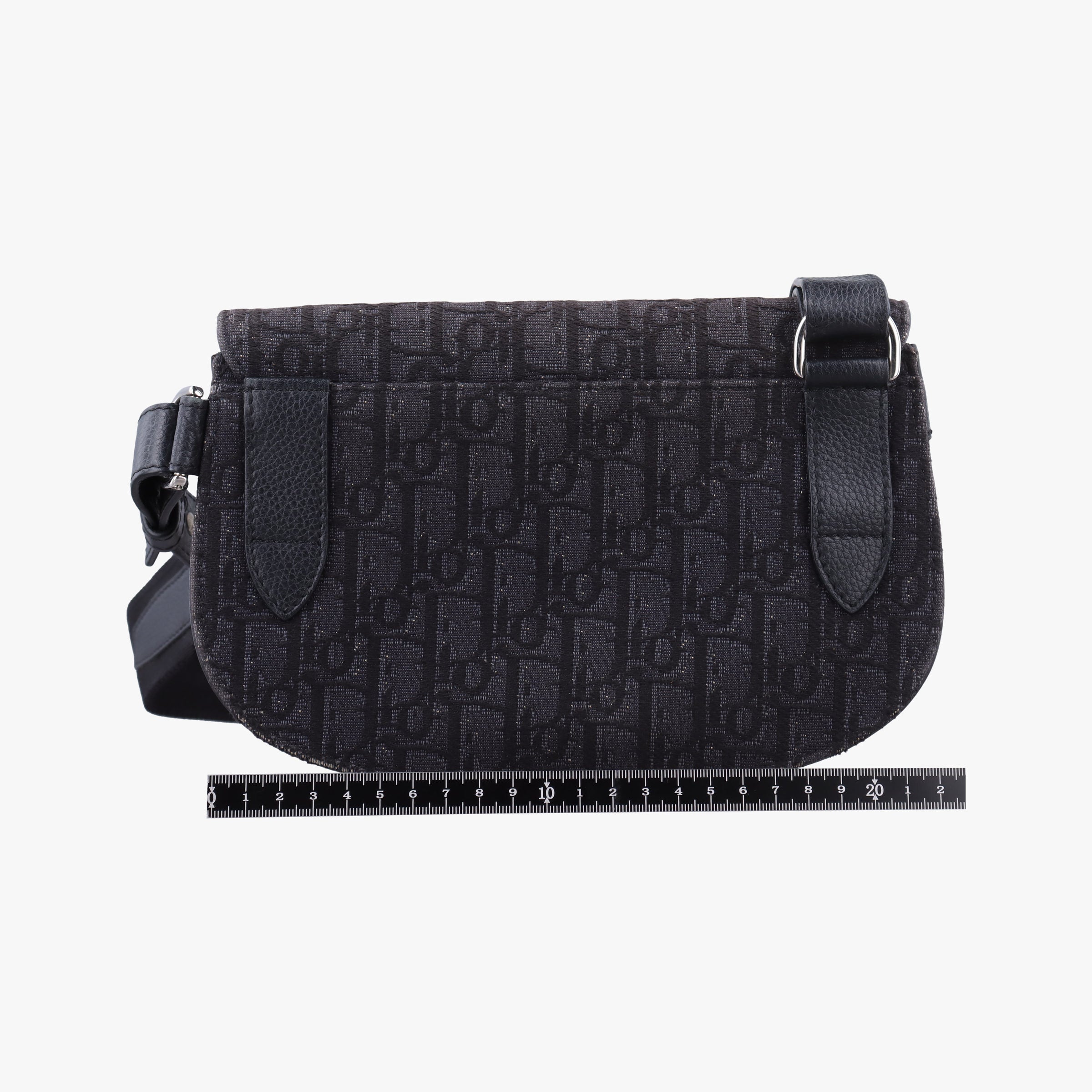 Saddle Black Jacquard×Leather 03-BO-0169サドルバッグ ブラック ジャガード×レザー 03-BO-0169