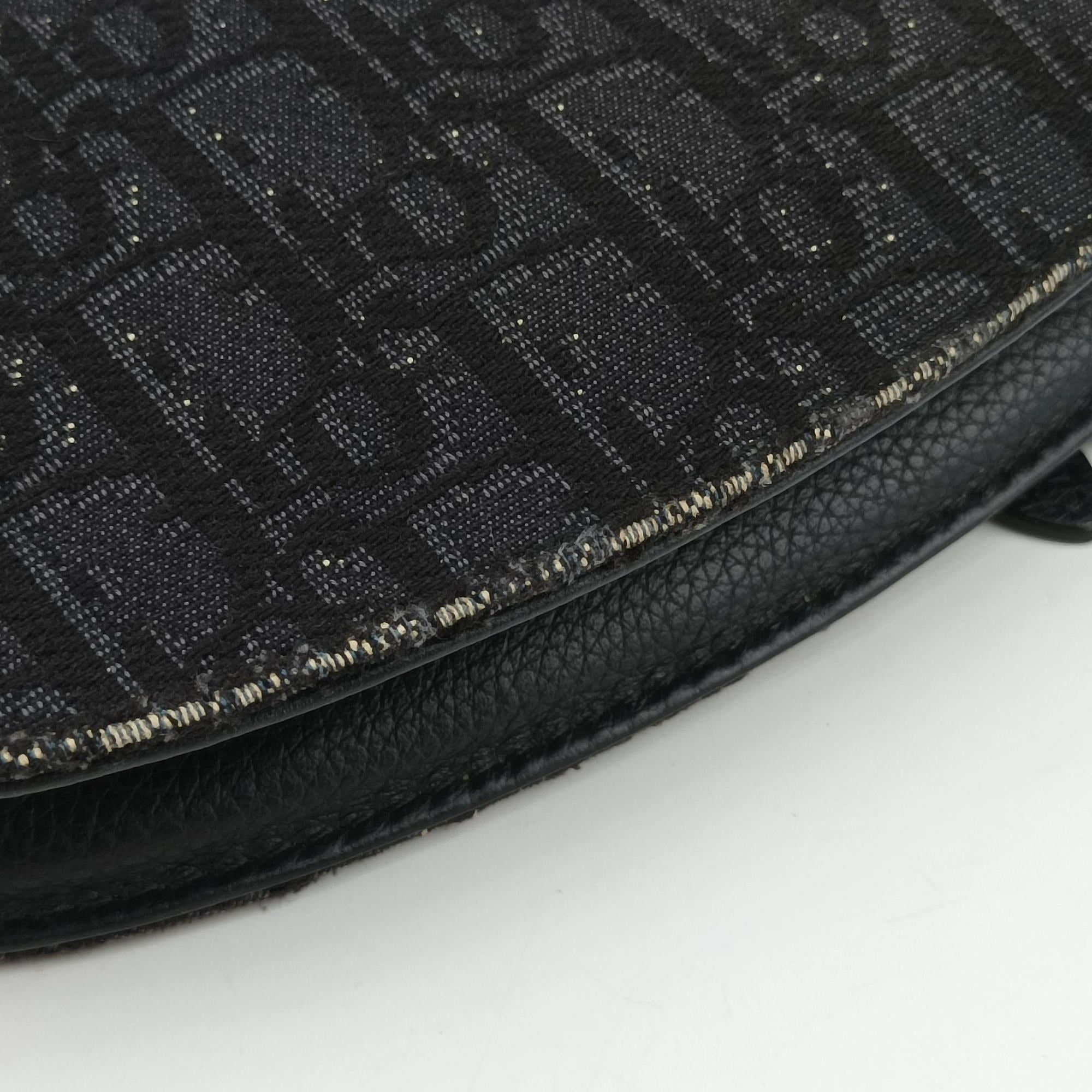 Saddle Black Jacquard×Leather 03-BO-0169サドルバッグ ブラック ジャガード×レザー 03-BO-0169
