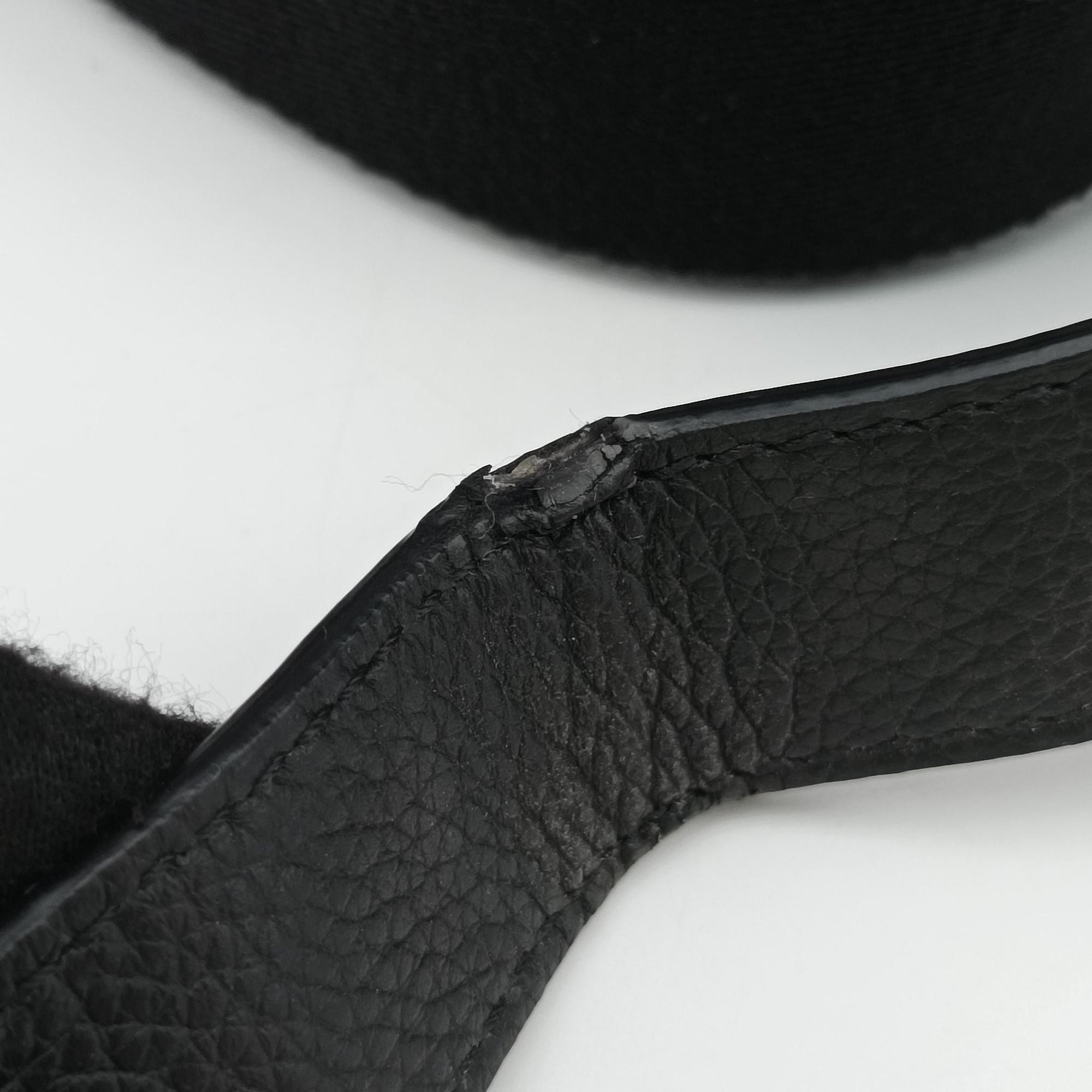 Saddle Black Jacquard×Leather 03-BO-0169サドルバッグ ブラック ジャガード×レザー 03-BO-0169