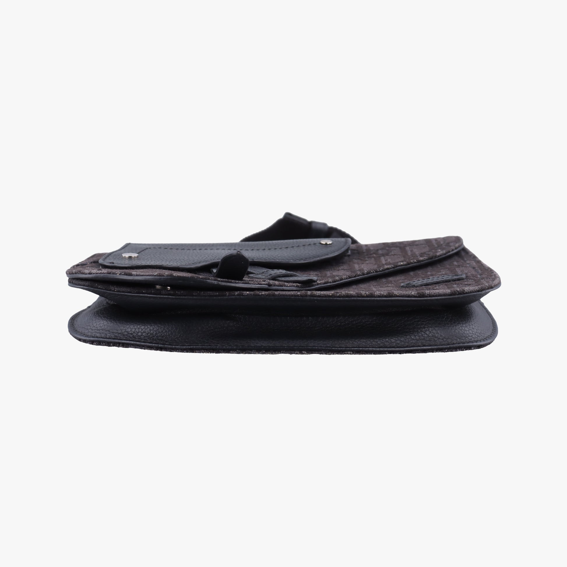 Saddle Black Jacquard×Leather 03-BO-0169サドルバッグ ブラック ジャガード×レザー 03-BO-0169