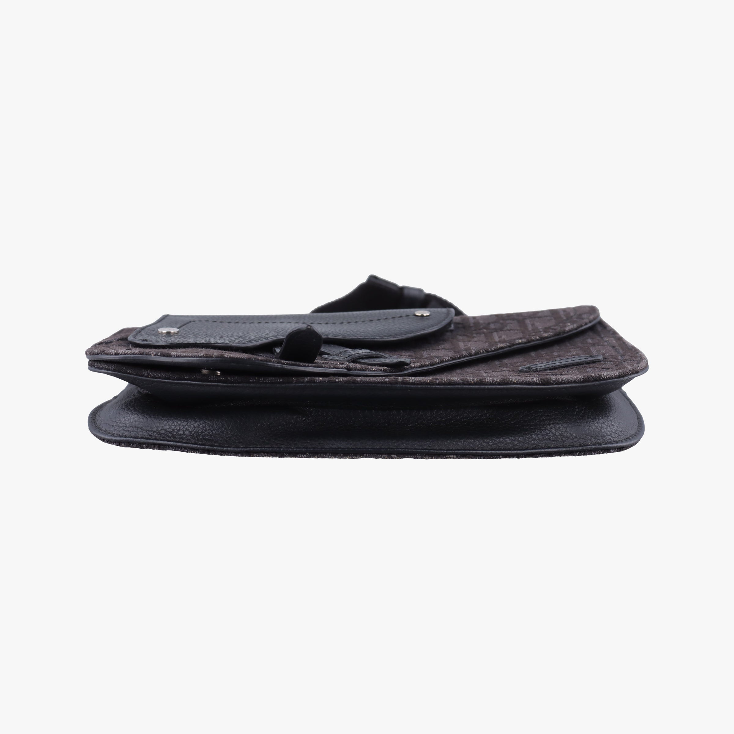 Saddle Black Jacquard×Leather 03-BO-0169サドルバッグ ブラック ジャガード×レザー 03-BO-0169