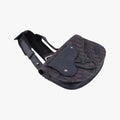 Saddle Black Jacquard×Leather 03-BO-0169サドルバッグ ブラック ジャガード×レザー 03-BO-0169