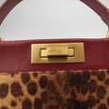 PEEKABOO Brown × Red pony hair× Leather 8BN226 8BN226-GXE-119-2372ピーカブー ブラウン xレッド ハラコ xレザー 8BN226 8BN226-GXE-119-2372