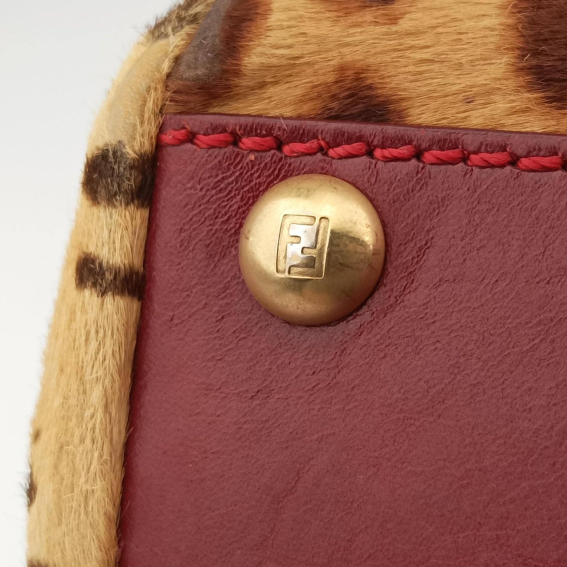 PEEKABOO Brown × Red pony hair× Leather 8BN226 8BN226-GXE-119-2372ピーカブー ブラウン xレッド ハラコ xレザー 8BN226 8BN226-GXE-119-2372