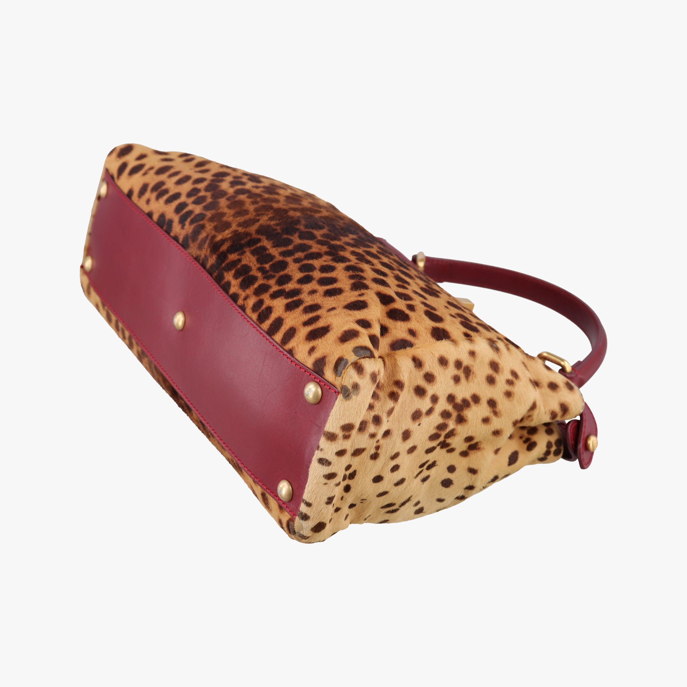 PEEKABOO Brown × Red pony hair× Leather 8BN226 8BN226-GXE-119-2372ピーカブー ブラウン xレッド ハラコ xレザー 8BN226 8BN226-GXE-119-2372