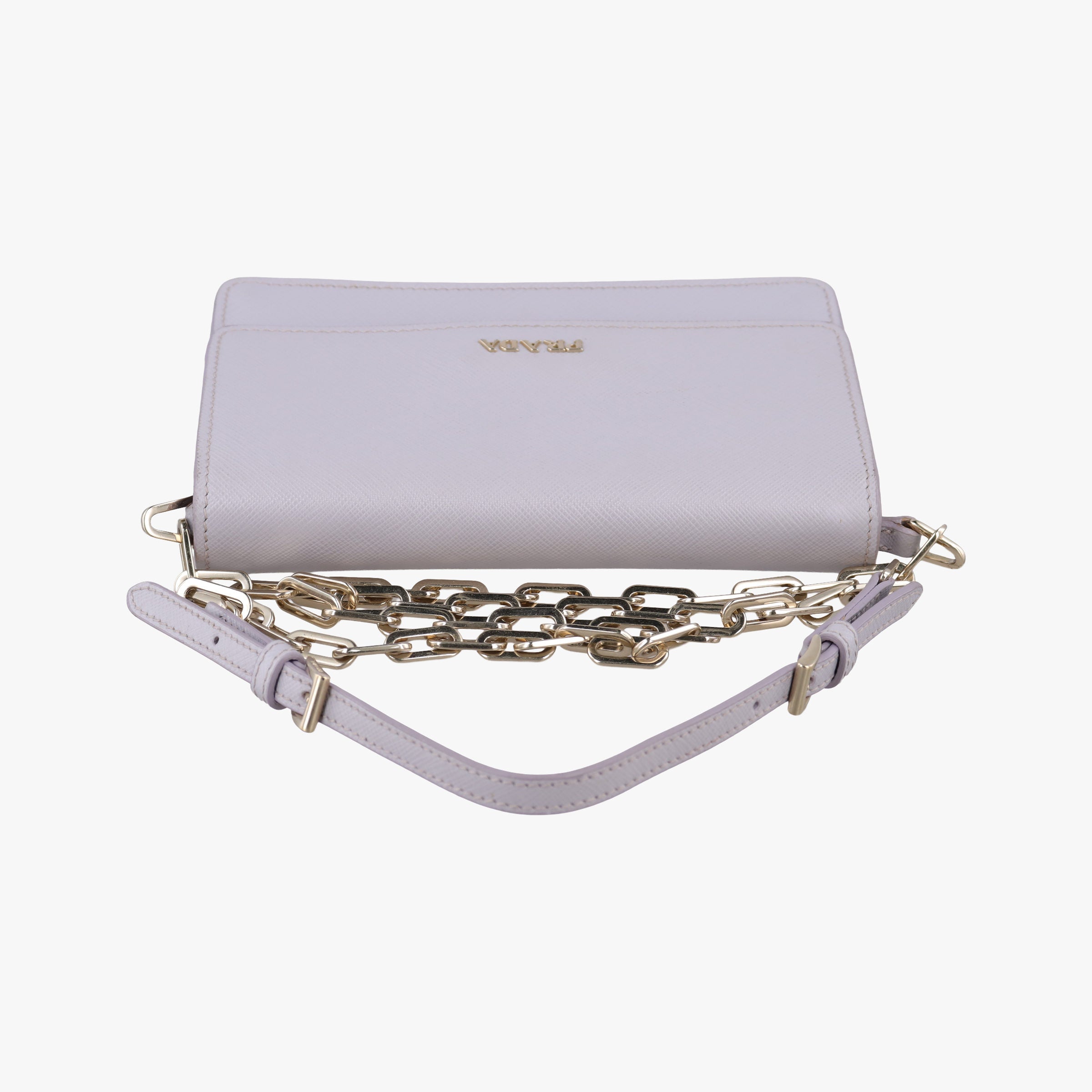 Logo Chain Purple SAFFIANO Leather BT1035 180/Hロゴチェーン パープル サフィアーノレザー BT1035 180/H
