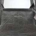 Cabas Rive Gauche Dark Gray Crocodile Embossed Calfskin Leather 400413 TCT400413.0416カバ リヴ ゴーシュ ダークグレー クロコ型押しレザー 400413 TCT400413.0416