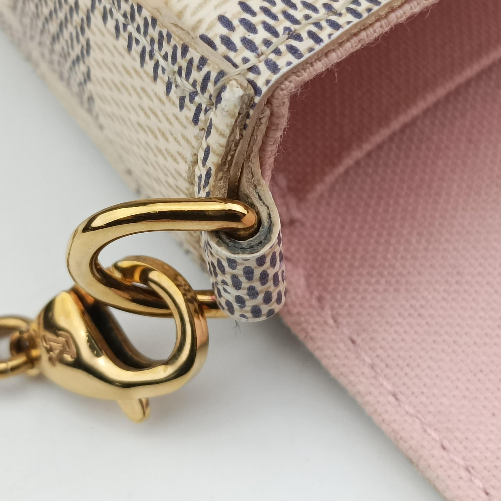 Pochette Felicie Azur Damier Canvas N63106 MI0138ポシェットフェリシー アズール ダミエキャンバス N63106 MI0138