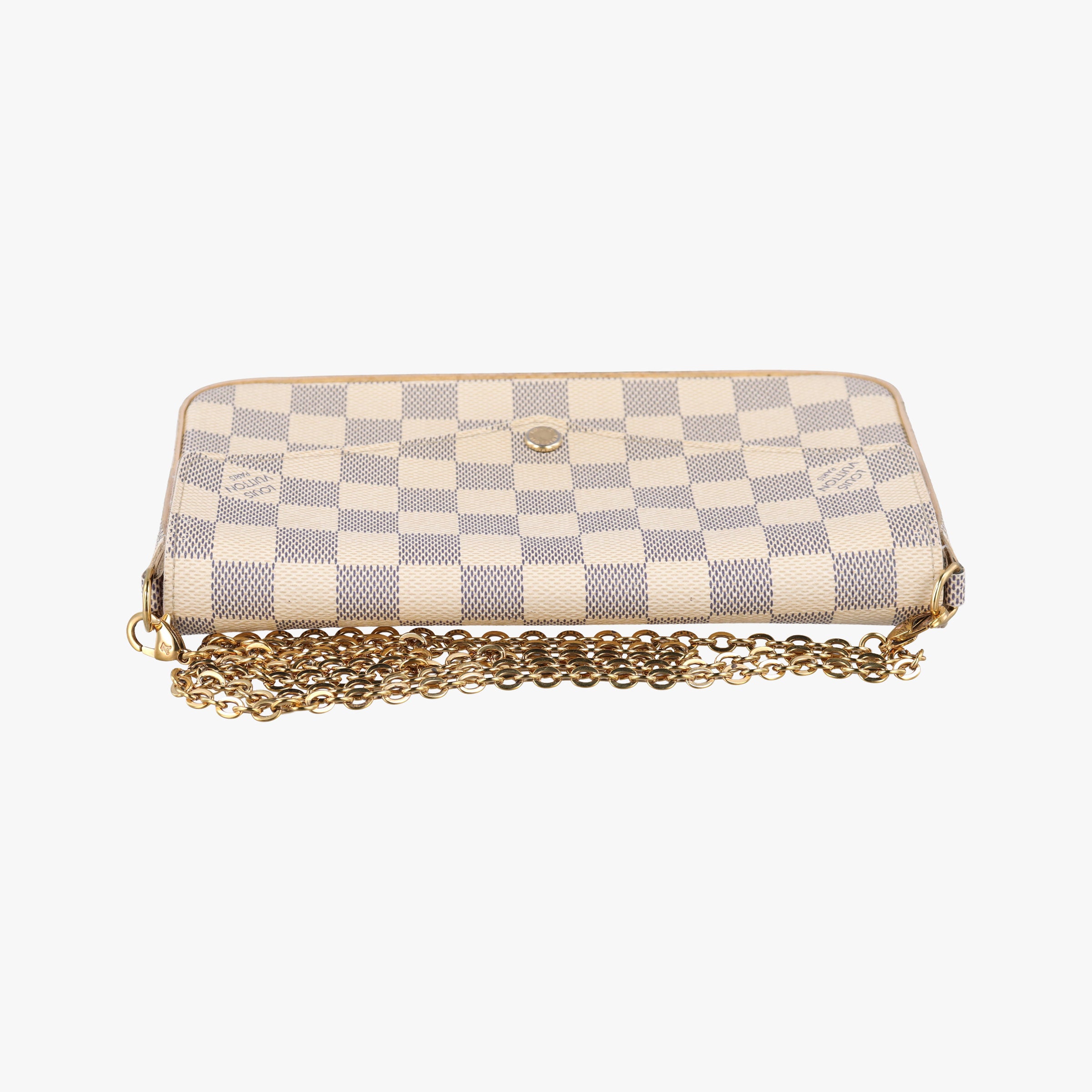 Pochette Felicie Azur Damier Canvas N63106 MI0138ポシェットフェリシー アズール ダミエキャンバス N63106 MI0138
