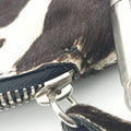 Cavallino Black×White Giraffe Printed Calf Hair×Leather 31 5ハラコ アニマル  ホワイト×ブラック ハラコレザー×レザー 31 5