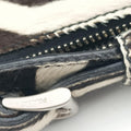 Cavallino Black×White Giraffe Printed Calf Hair×Leather 31 5ハラコ アニマル  ホワイト×ブラック ハラコレザー×レザー 31 5