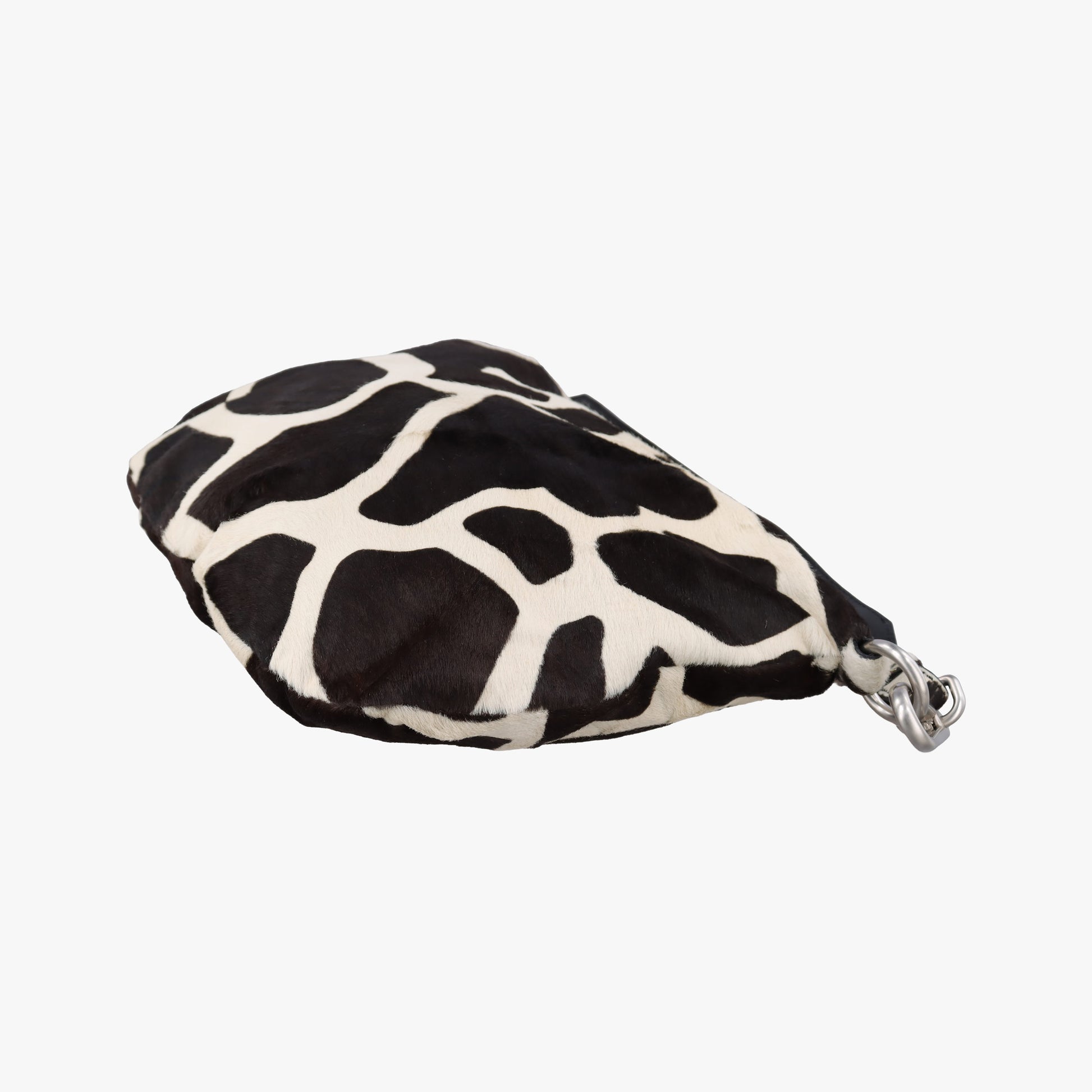 Cavallino Black×White Giraffe Printed Calf Hair×Leather 31 5ハラコ アニマル  ホワイト×ブラック ハラコレザー×レザー 31 5