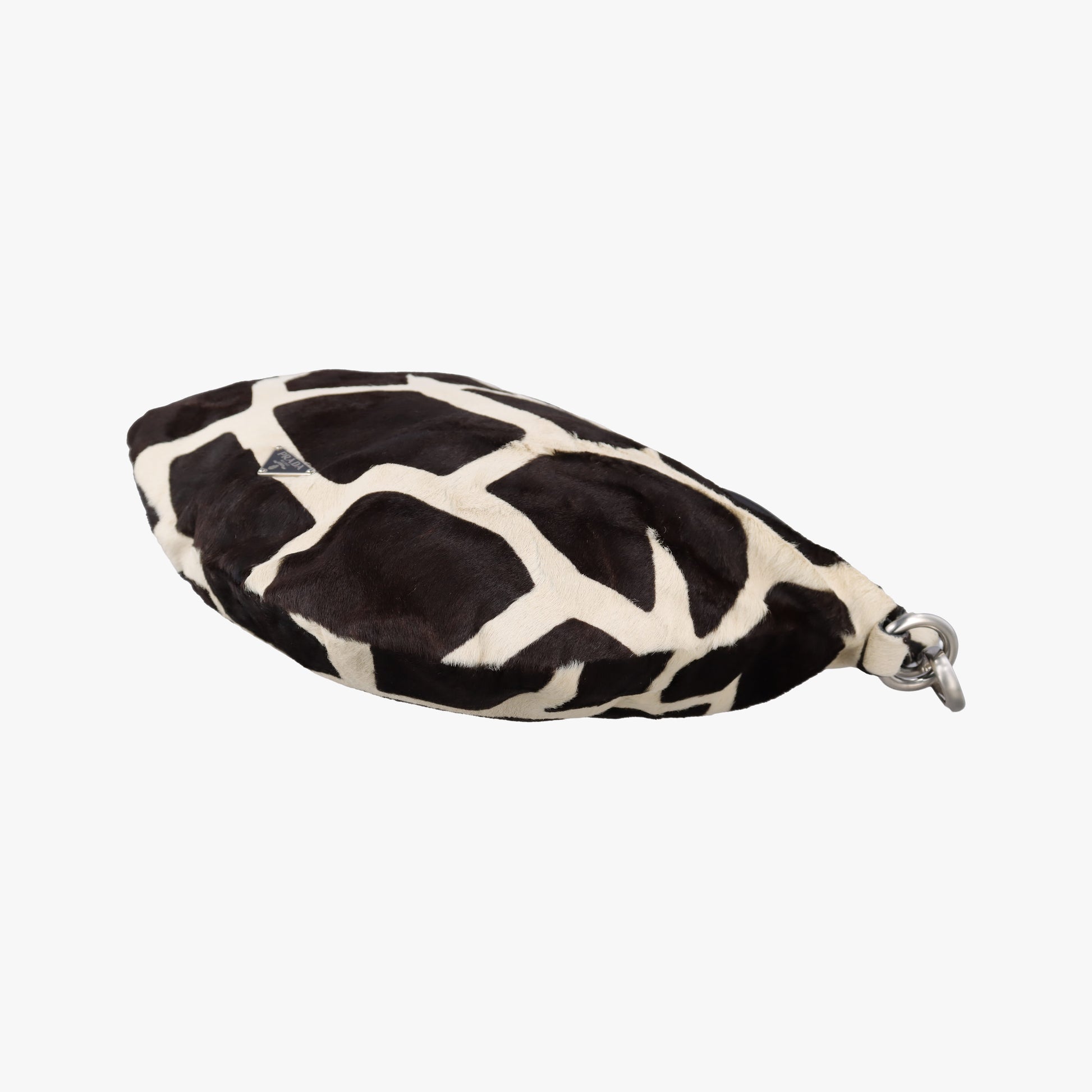 Cavallino Black×White Giraffe Printed Calf Hair×Leather 31 5ハラコ アニマル  ホワイト×ブラック ハラコレザー×レザー 31 5