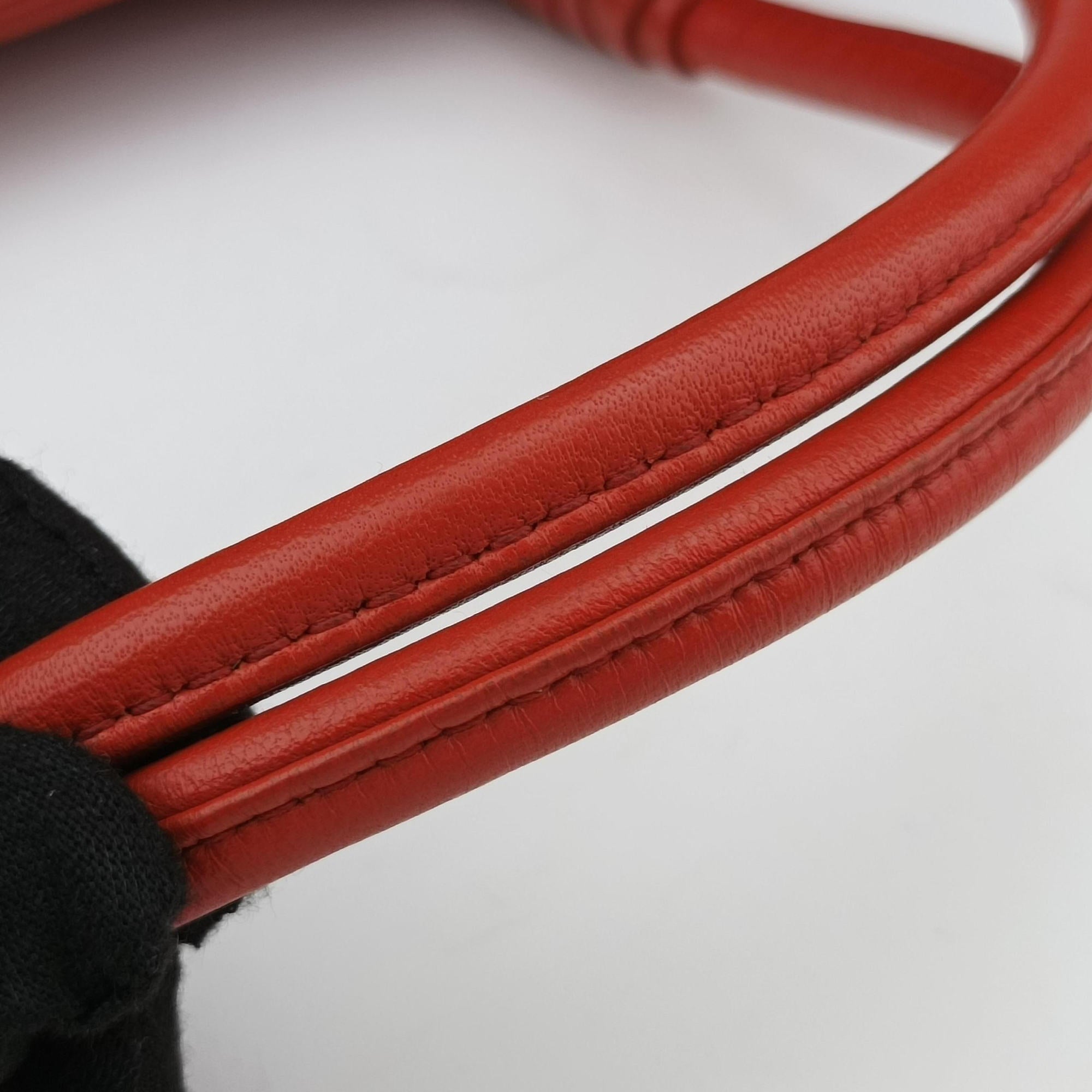 Intrecciato Red lambskin B08182798Iイントレチャート レッド ラムスキン B08182798I