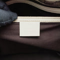 New Jackie Brown×White PVC coated canvas×Leather 203493 D4507378ニュージャッキー ブラウン×ホワイト PVCコーティングキャンバス×レザー 203493 D4507378