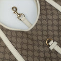New Jackie Brown×White PVC coated canvas×Leather 203493 D4507378ニュージャッキー ブラウン×ホワイト PVCコーティングキャンバス×レザー 203493 D4507378