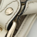 New Jackie Brown×White PVC coated canvas×Leather 203493 D4507378ニュージャッキー ブラウン×ホワイト PVCコーティングキャンバス×レザー 203493 D4507378