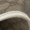 New Jackie Brown×White PVC coated canvas×Leather 203493 D4507378ニュージャッキー ブラウン×ホワイト PVCコーティングキャンバス×レザー 203493 D4507378