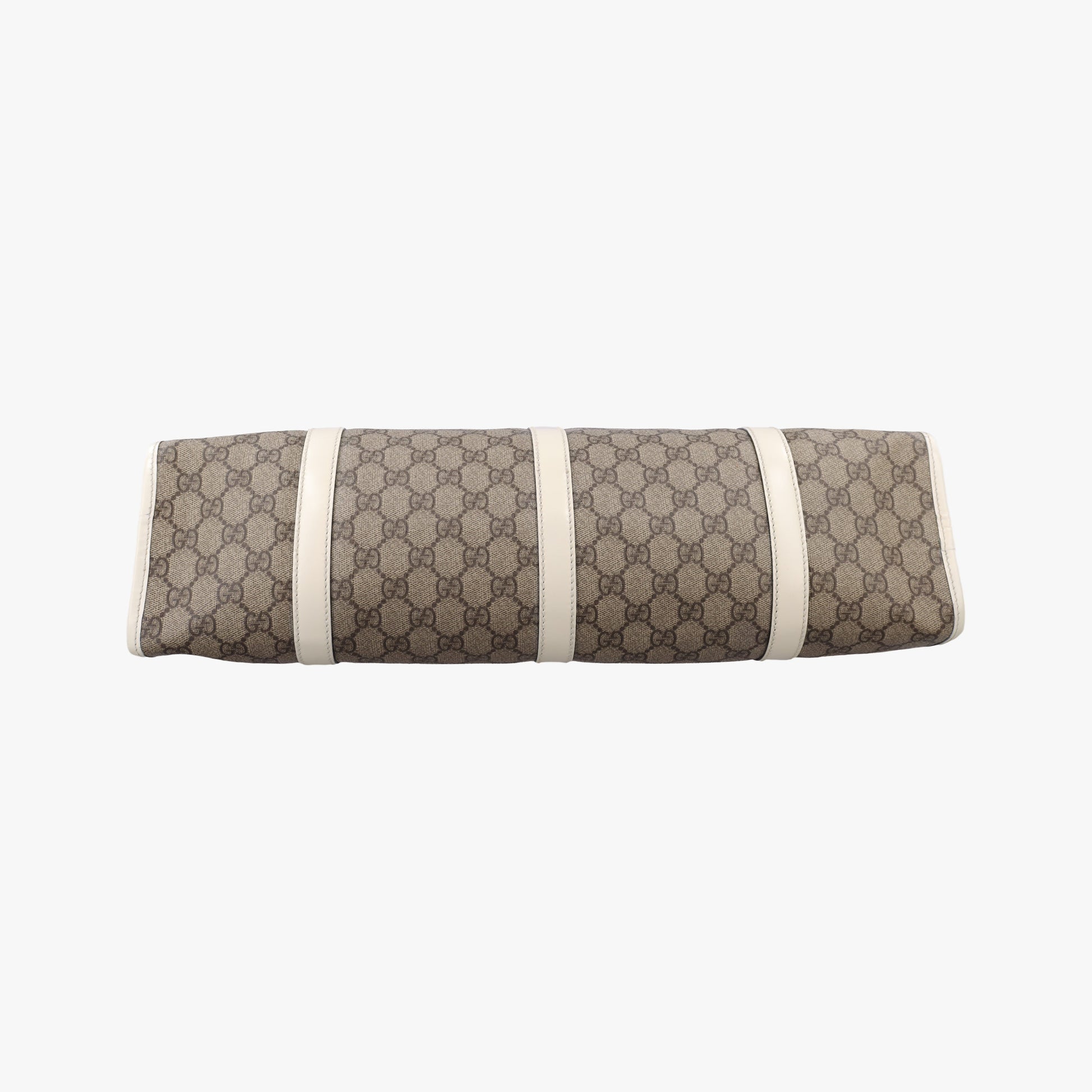 New Jackie Brown×White PVC coated canvas×Leather 203493 D4507378ニュージャッキー ブラウン×ホワイト PVCコーティングキャンバス×レザー 203493 D4507378