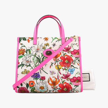 Flora Multicolour Canvas×Leather 550141 H027346086フローラプリント マルチカラー キャンバス×レザー 550141 H027346086