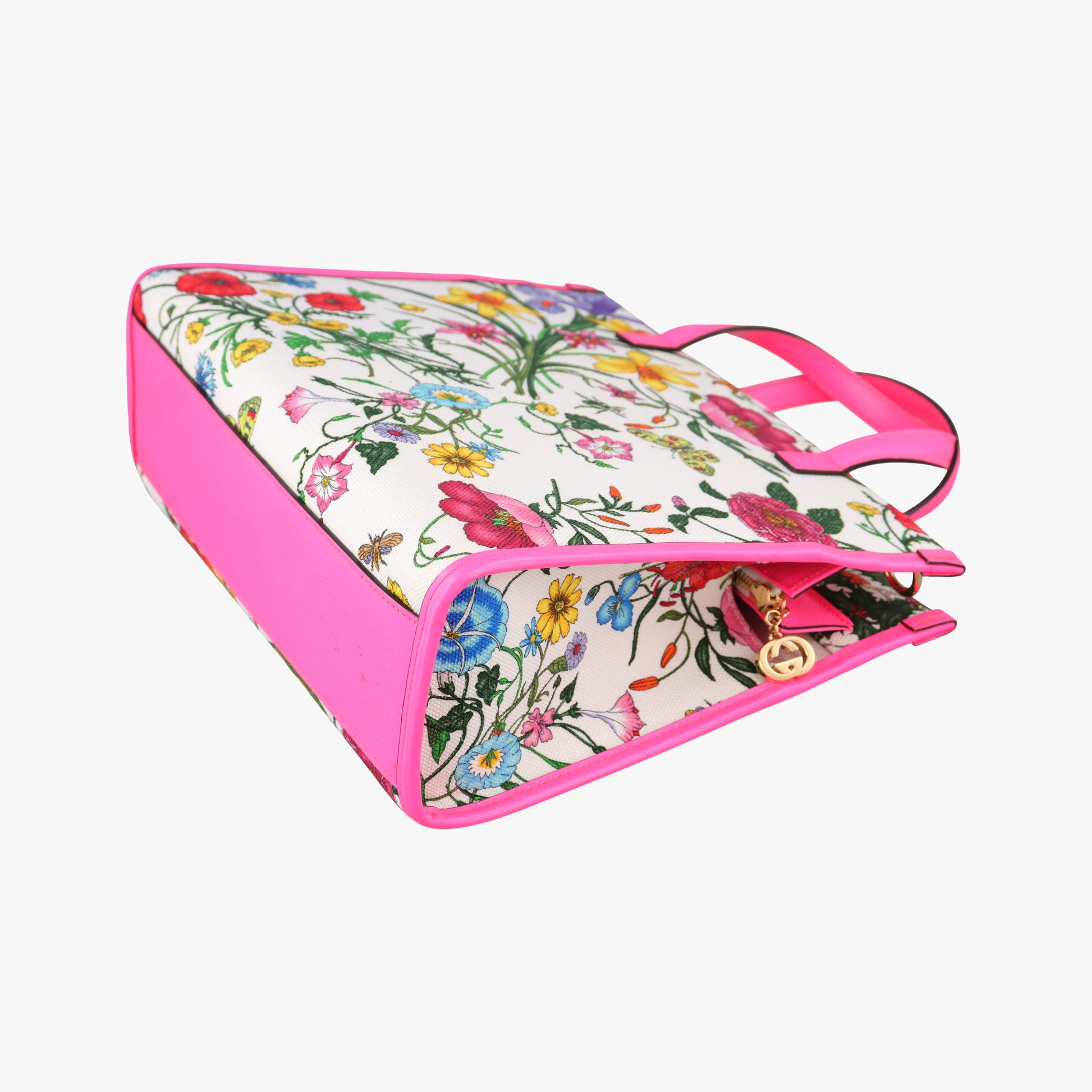 Flora Multicolour Canvas×Leather 550141 H027346086フローラプリント マルチカラー キャンバス×レザー 550141 H027346086