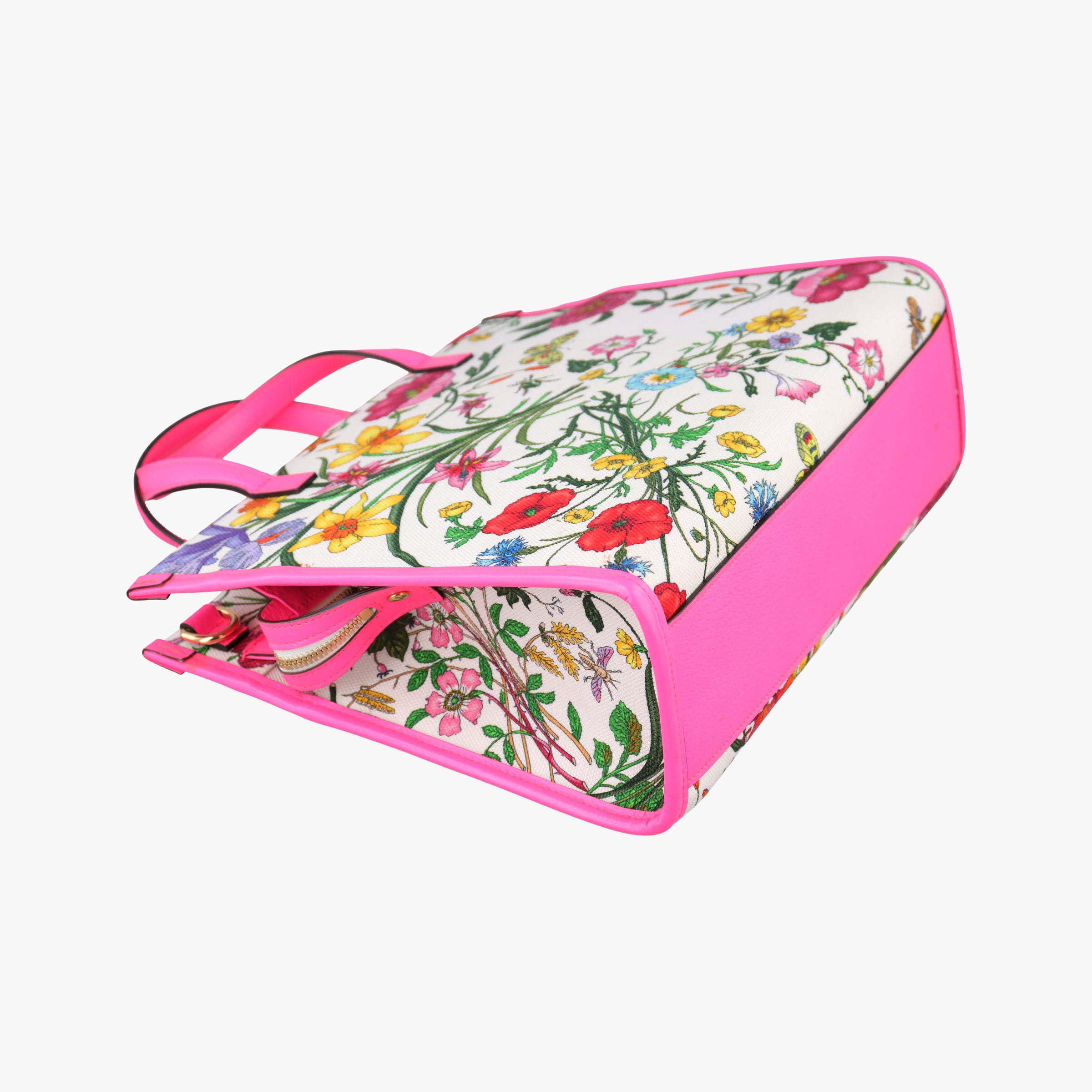 Flora Multicolour Canvas×Leather 550141 H027346086フローラプリント マルチカラー キャンバス×レザー 550141 H027346086