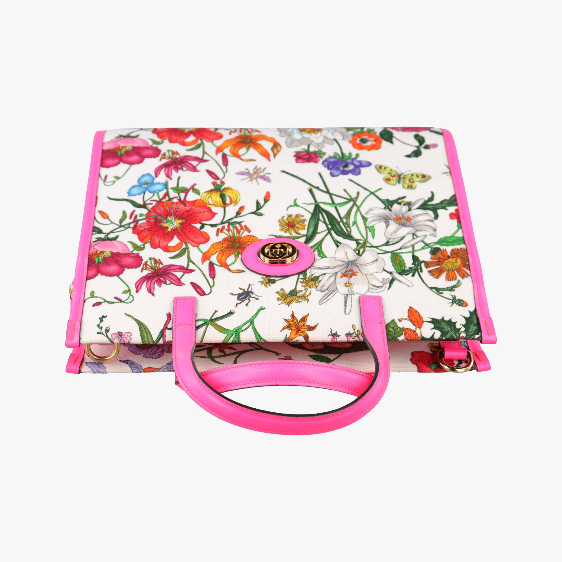 Flora Multicolour Canvas×Leather 550141 H027346086フローラプリント マルチカラー キャンバス×レザー 550141 H027346086