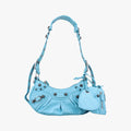 Le Cagole mini Blue fabric 671309.4809.P.640167ル カゴール ミニ ブルー ファブリック　 671309.4809.P.640167