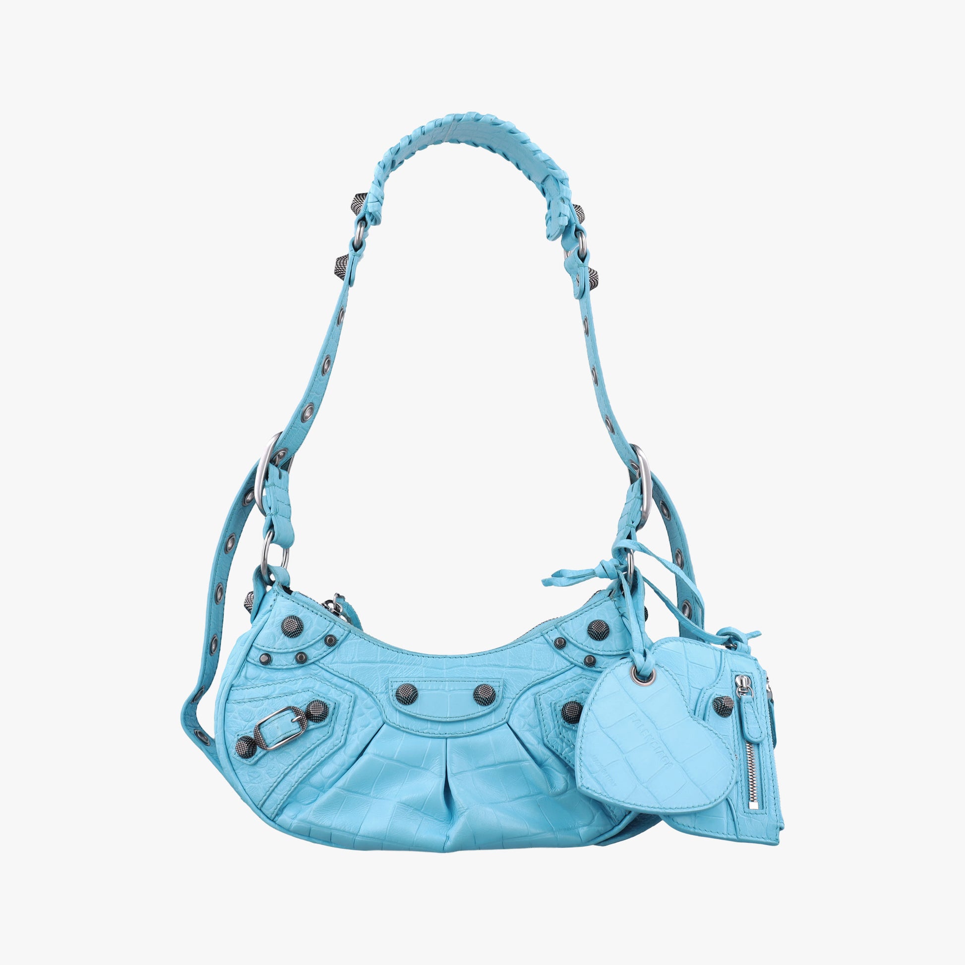 Le Cagole mini Blue fabric 671309.4809.P.640167ル カゴール ミニ ブルー ファブリック　 671309.4809.P.640167