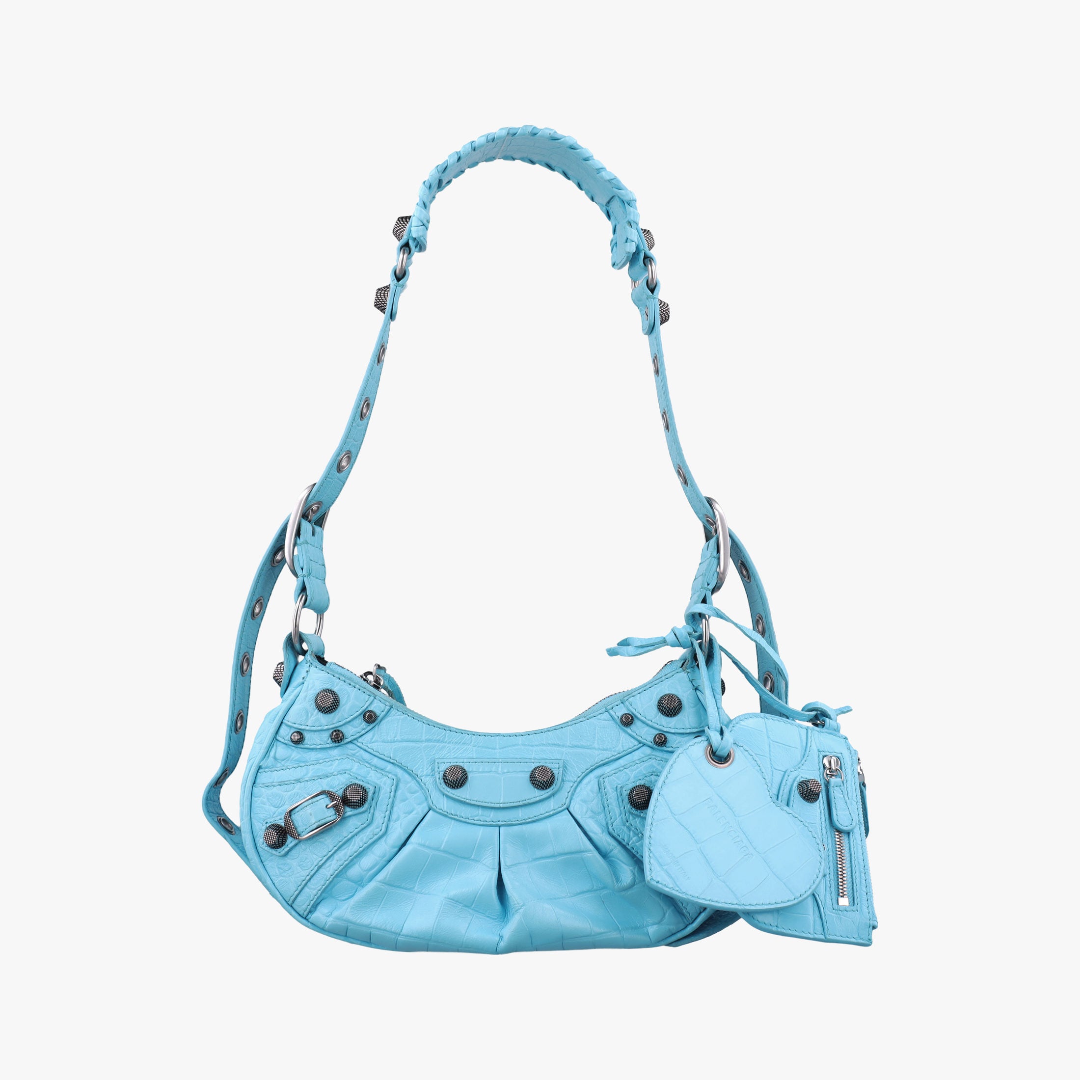 Le Cagole mini Blue fabric 671309.4809.P.640167ル カゴール ミニ ブルー ファブリック　 671309.4809.P.640167