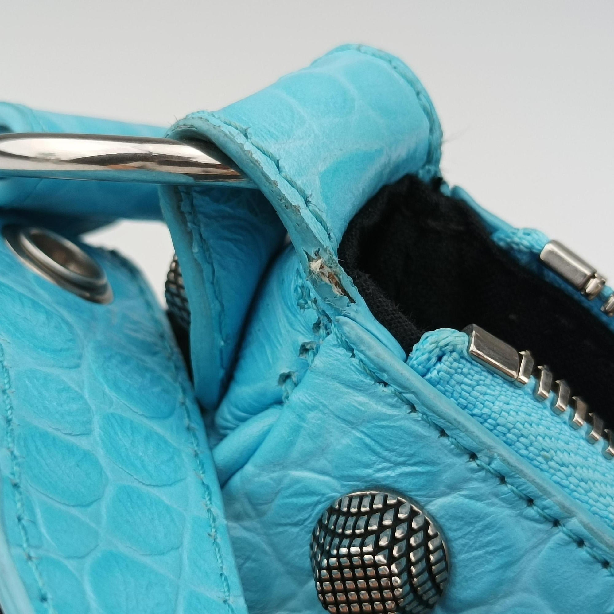 Le Cagole mini Blue fabric 671309.4809.P.640167ル カゴール ミニ ブルー ファブリック　 671309.4809.P.640167