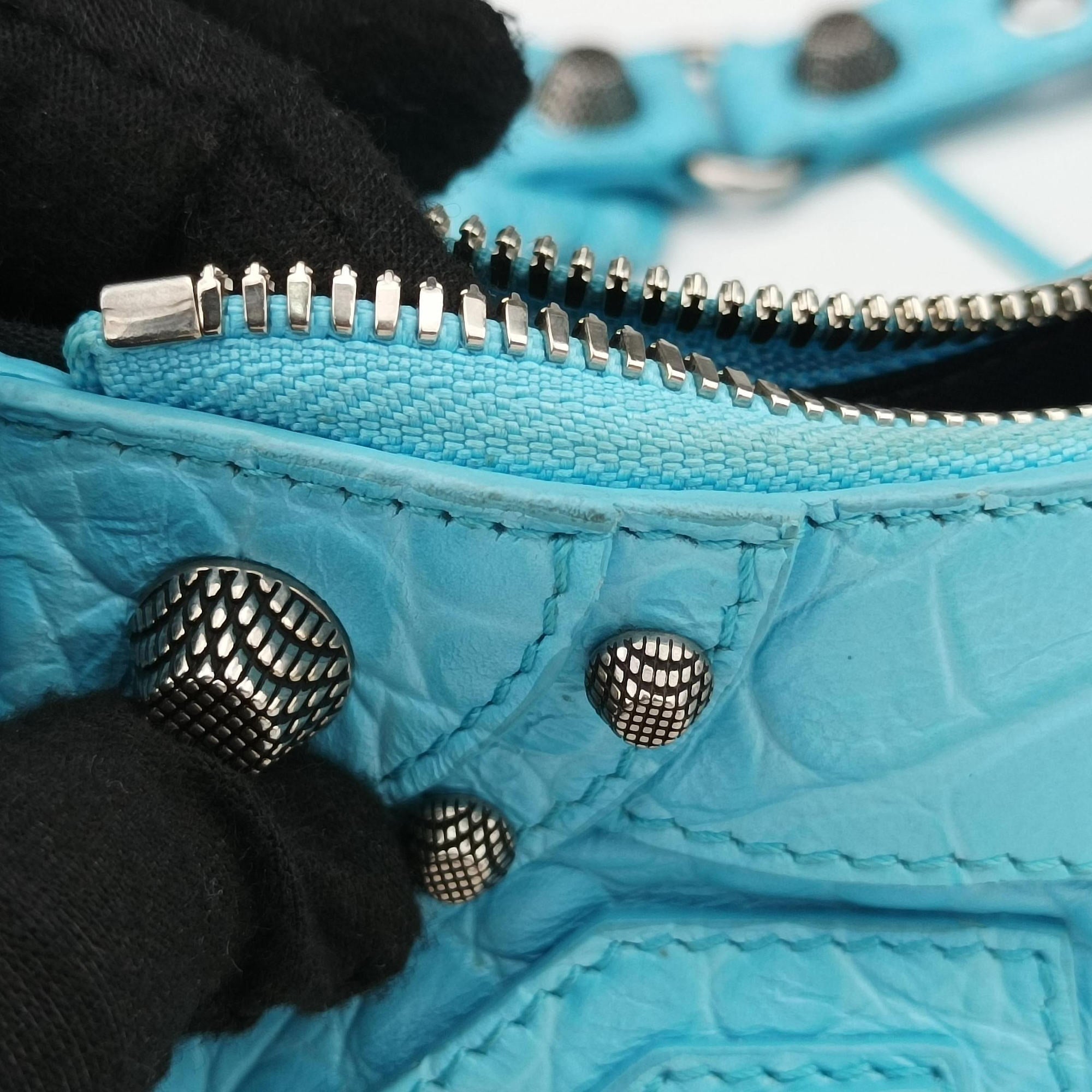 Le Cagole mini Blue fabric 671309.4809.P.640167ル カゴール ミニ ブルー ファブリック　 671309.4809.P.640167
