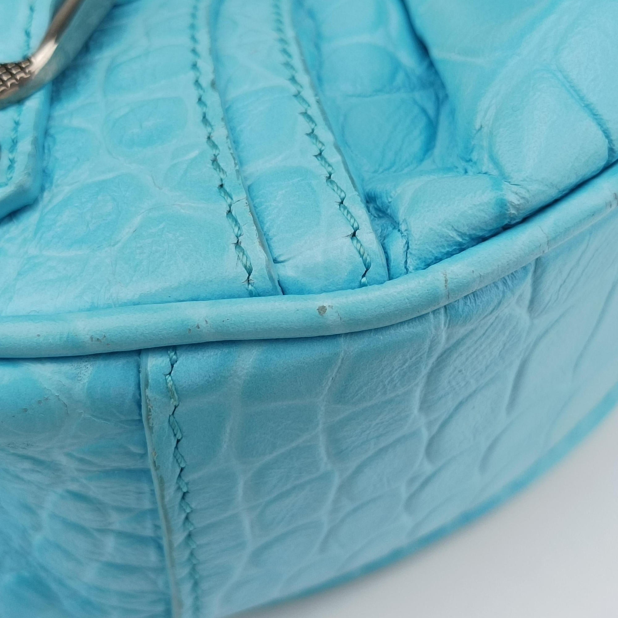 Le Cagole mini Blue fabric 671309.4809.P.640167ル カゴール ミニ ブルー ファブリック　 671309.4809.P.640167