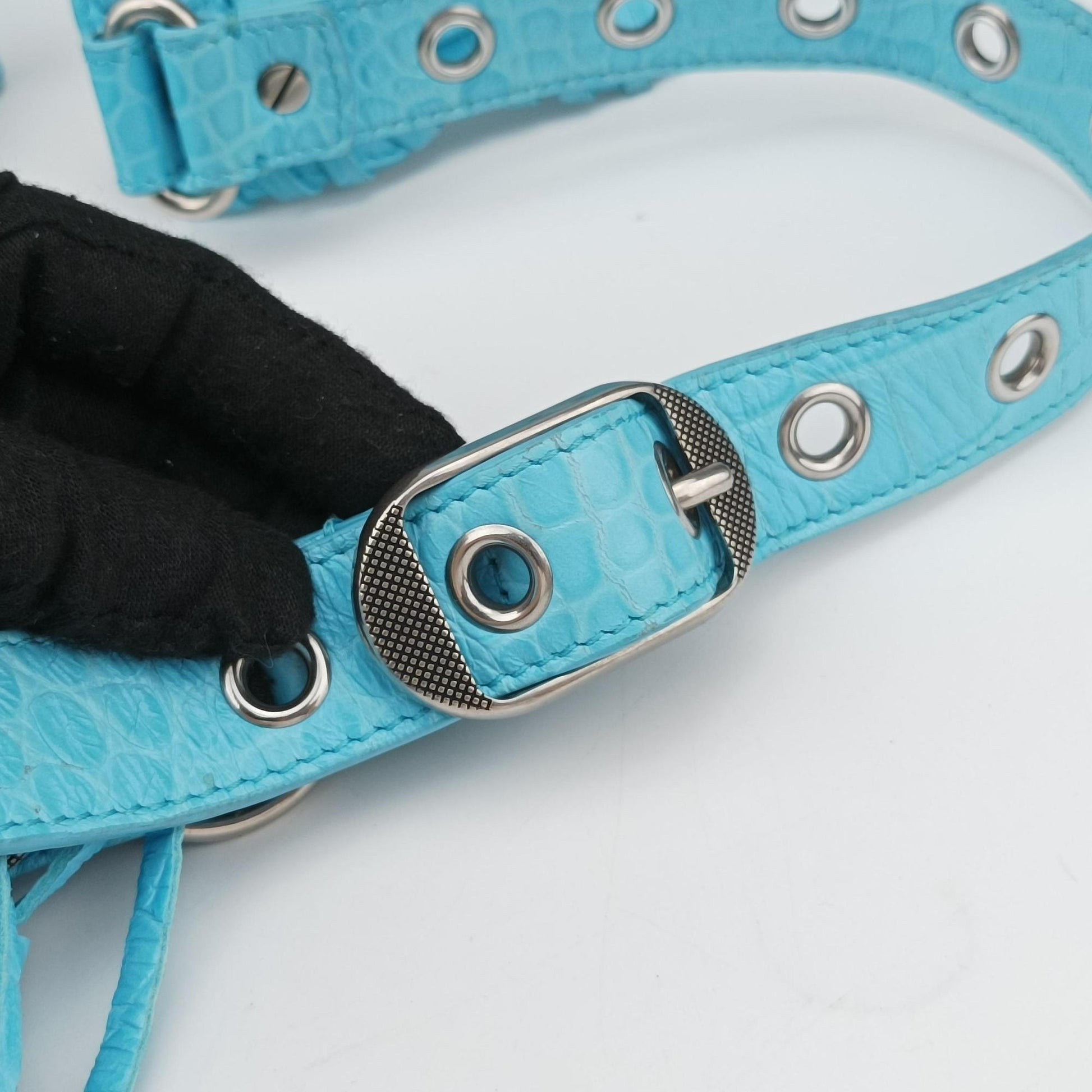 Le Cagole mini Blue fabric 671309.4809.P.640167ル カゴール ミニ ブルー ファブリック　 671309.4809.P.640167