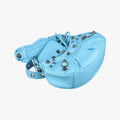 Le Cagole mini Blue fabric 671309.4809.P.640167ル カゴール ミニ ブルー ファブリック　 671309.4809.P.640167