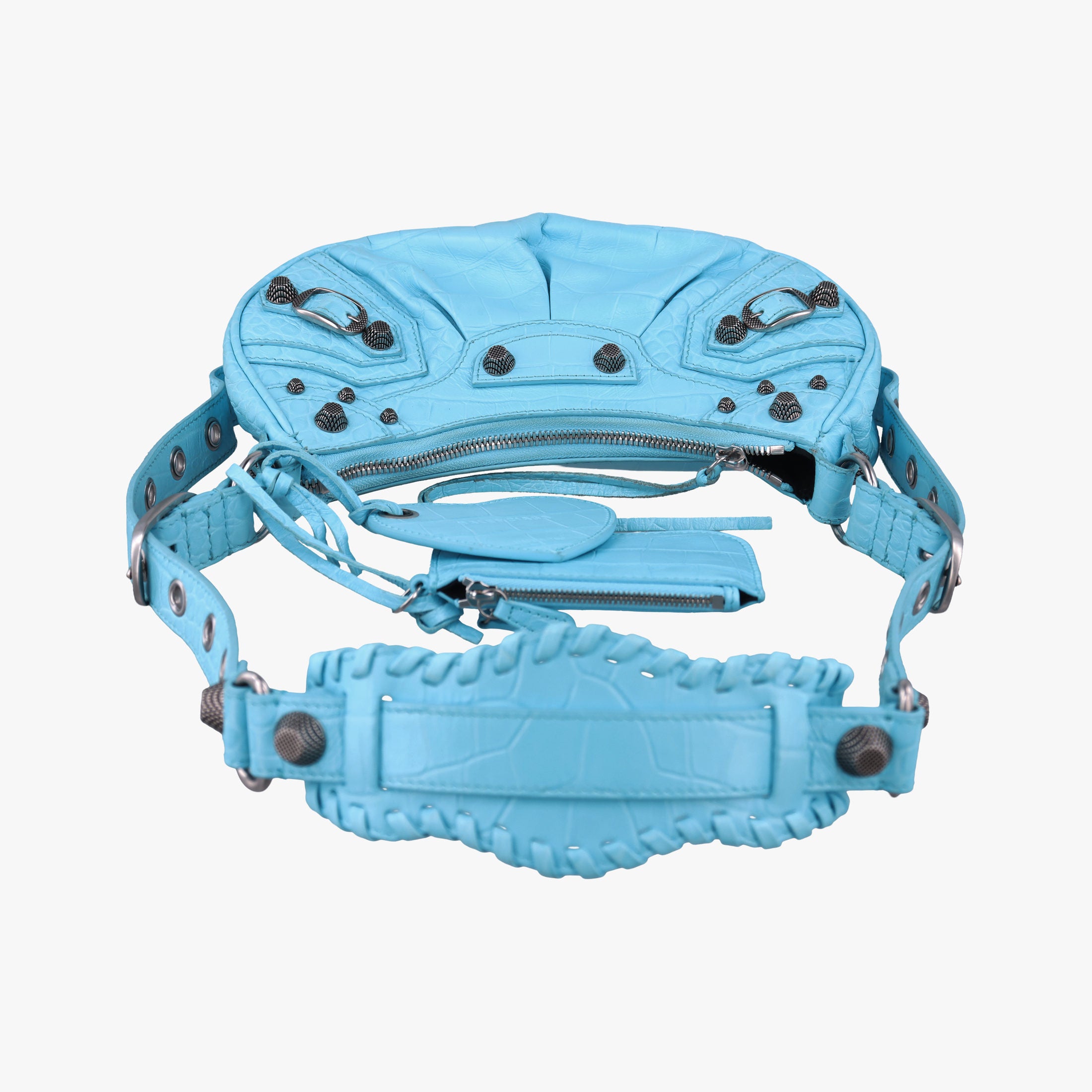 Le Cagole mini Blue fabric 671309.4809.P.640167ル カゴール ミニ ブルー ファブリック　 671309.4809.P.640167