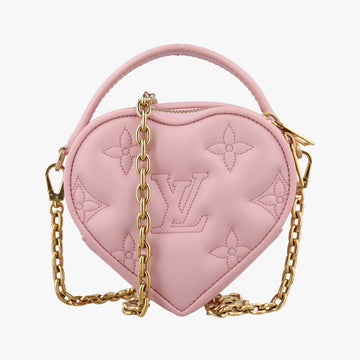 Pop My Heart Pouch pink Leather M82526 IC Chipポップマイハートポーチ ピンク レザー M82526 ICチップ