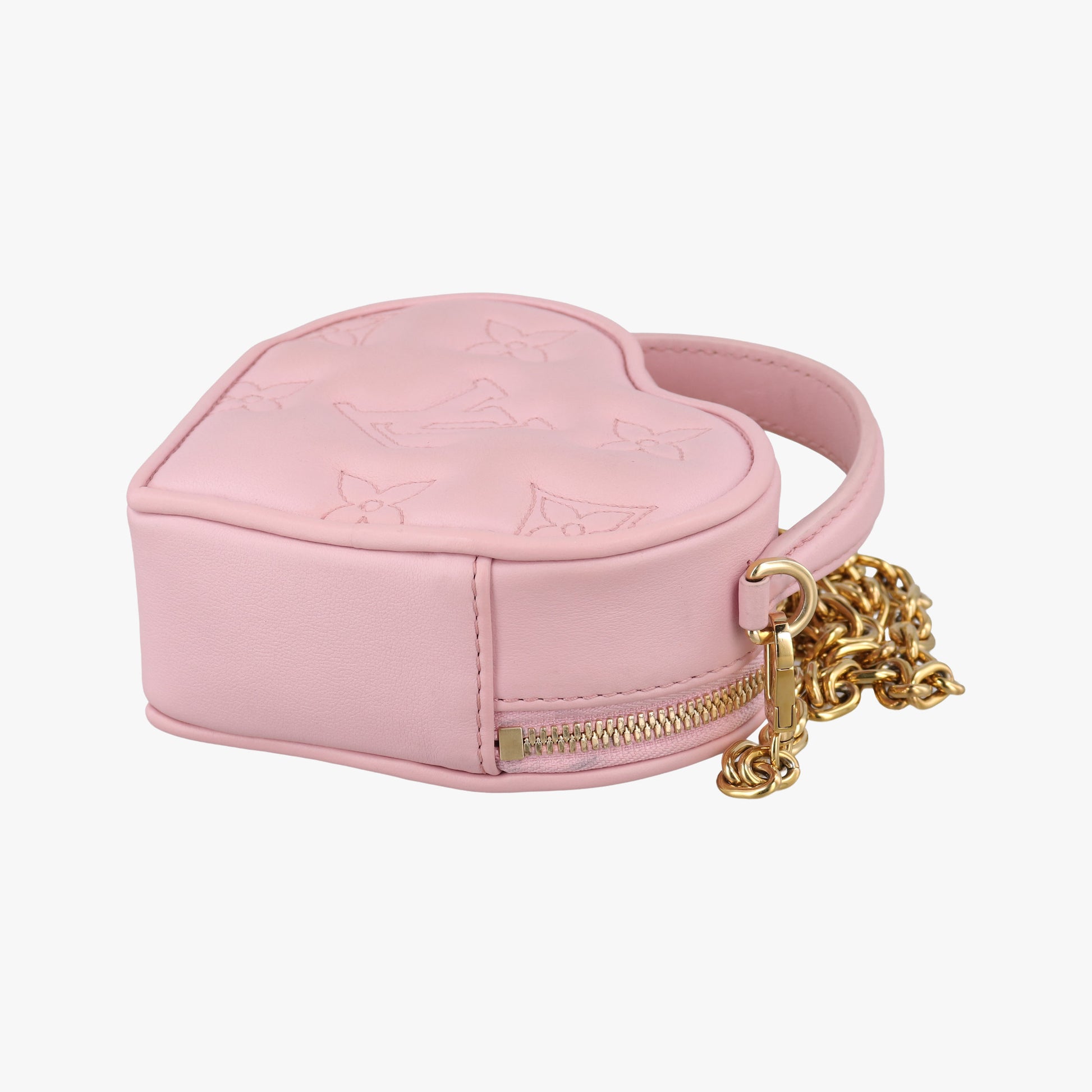Pop My Heart Pouch pink Leather M82526 IC Chipポップマイハートポーチ ピンク レザー M82526 ICチップ